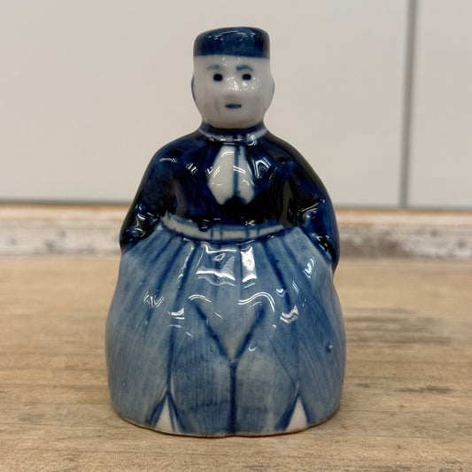 DBL Delft Blue Dutch Couple Salt Pepper Shakers Vintage
