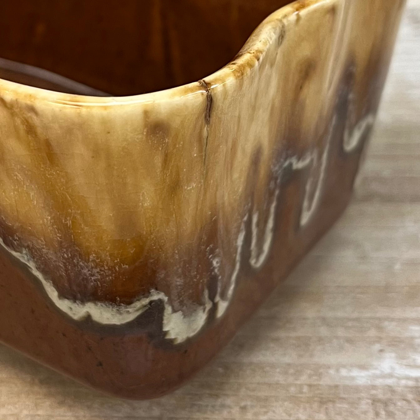 McCoy Pottery Drip Glaze Window Box Planter
