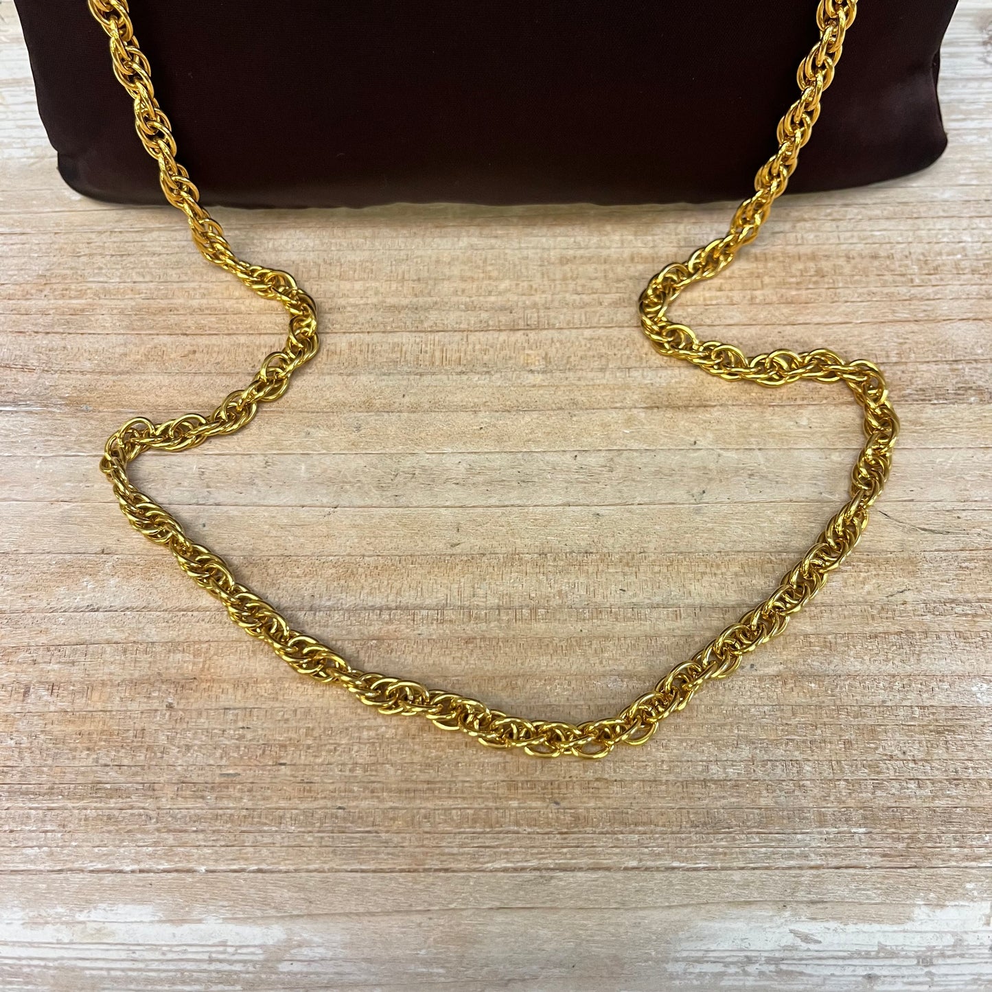 Charisma by Make Well Brown Satin Handbag