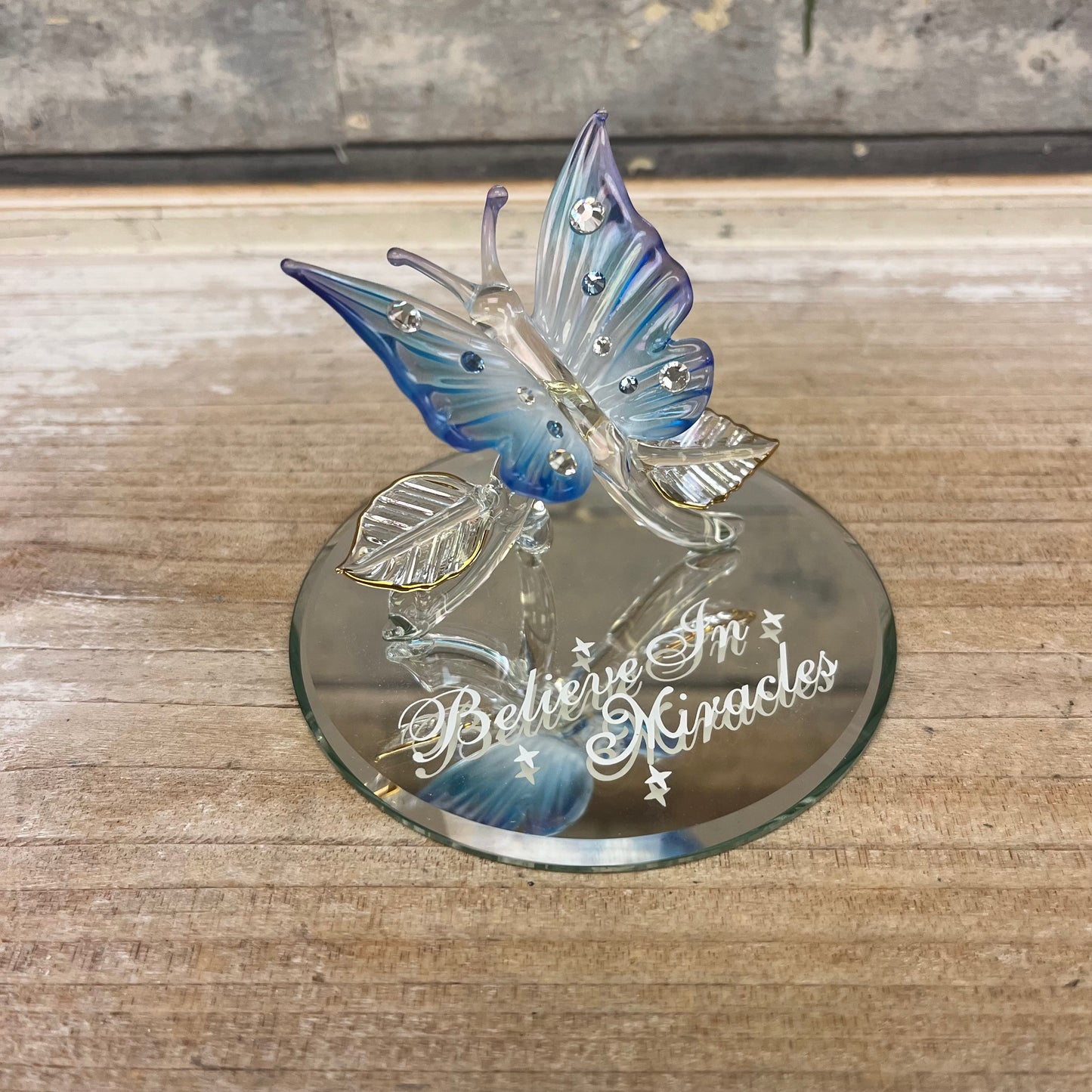 Glass Baron Swarovski Crystal Butterfly Figurine