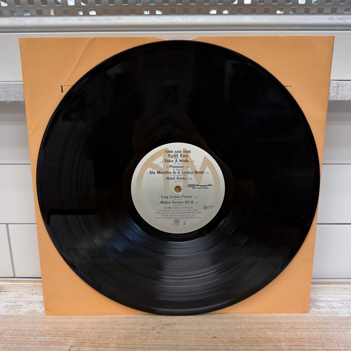 Split Enz Time and Tide Vinyl Record, 1982