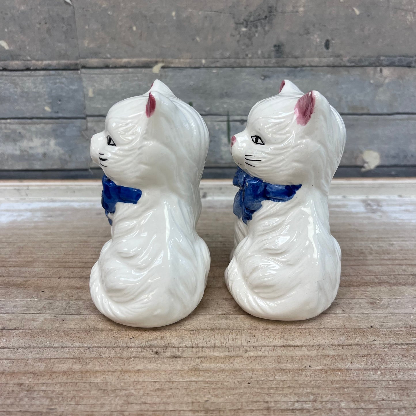 Vintage Ceramic Fancy Cat Salt & Pepper Shakers