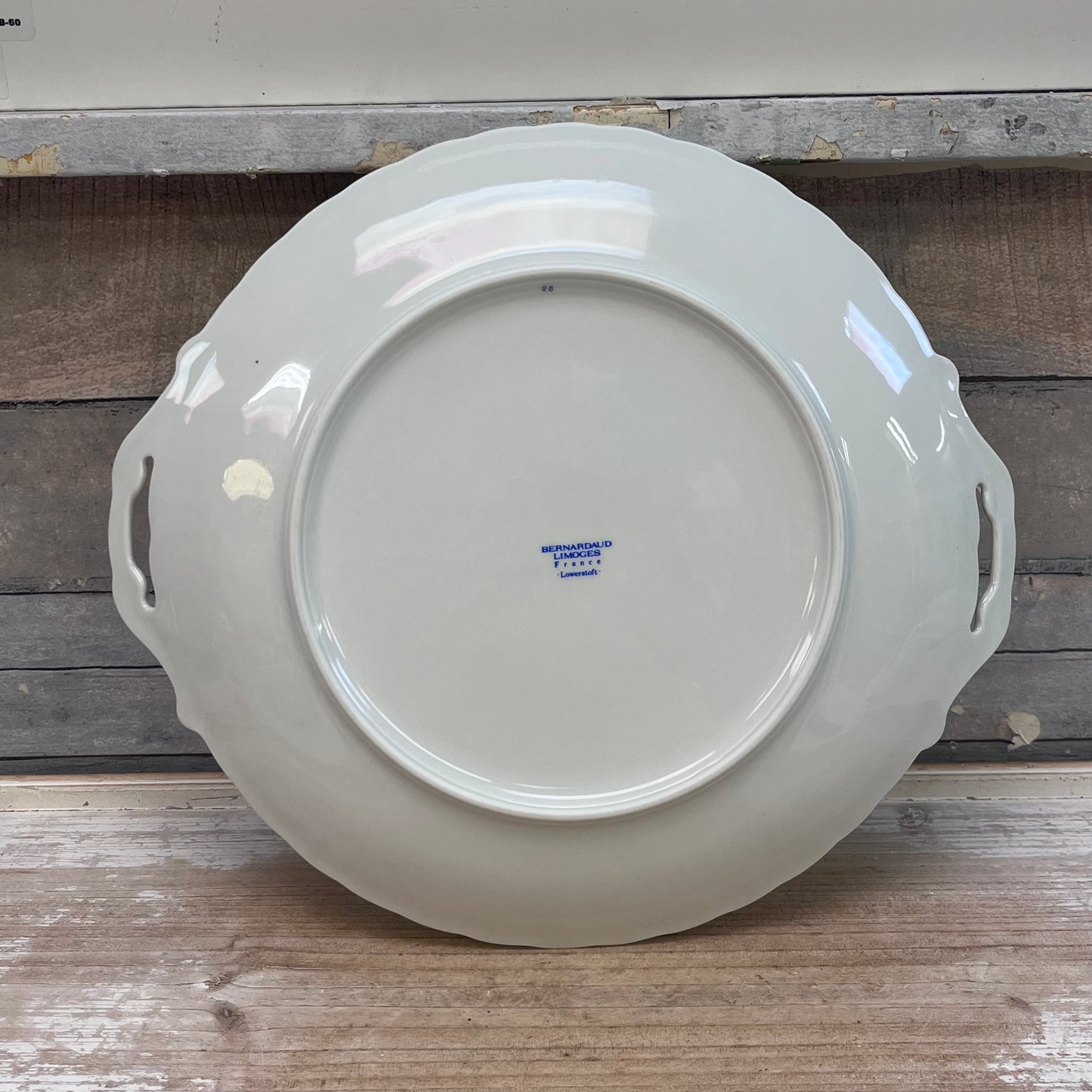 Bernardaud Limoges Lowestoft Porcelain Cake Plate