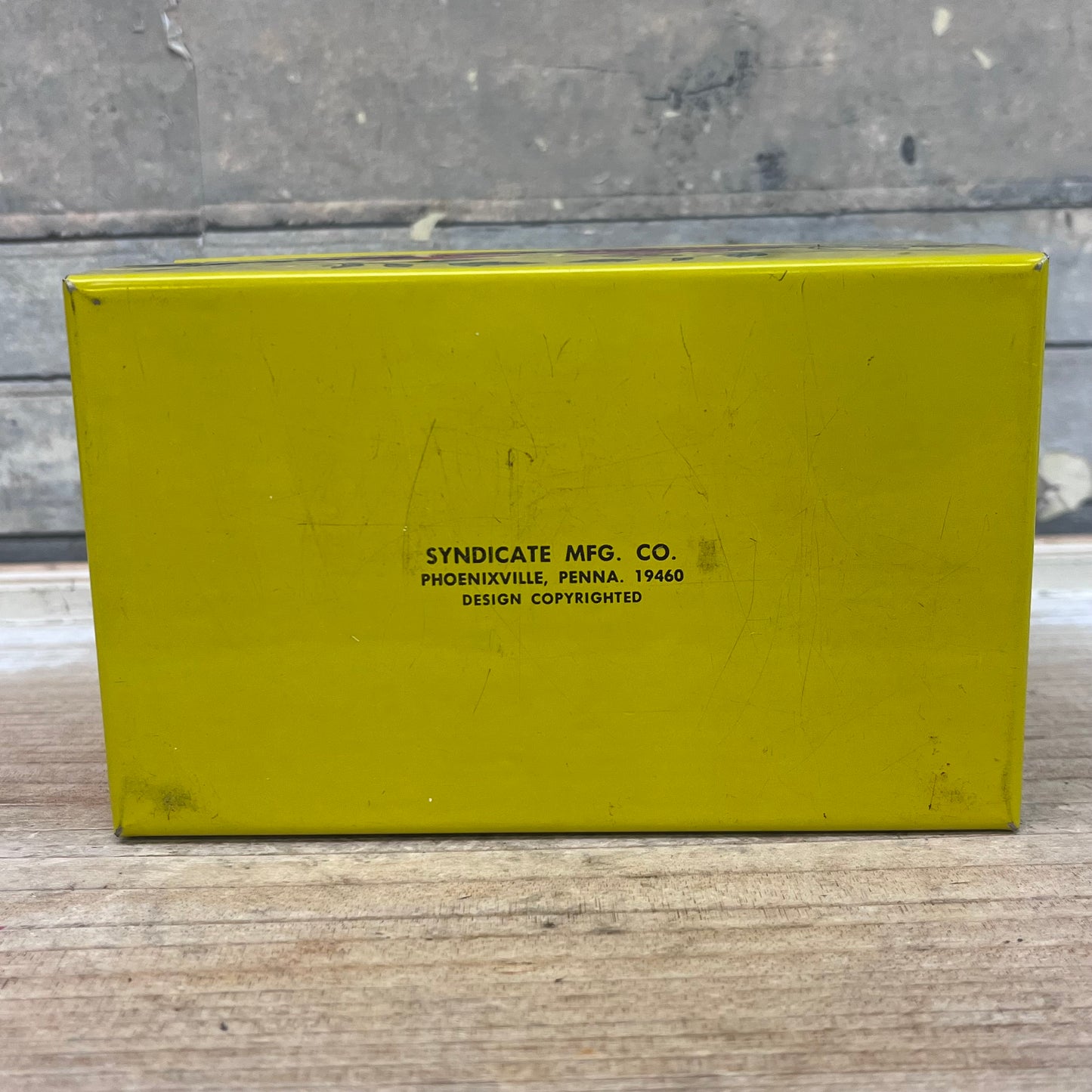 Syndicate Mfg. Co. Floral Tin Recipe Box, 1970s