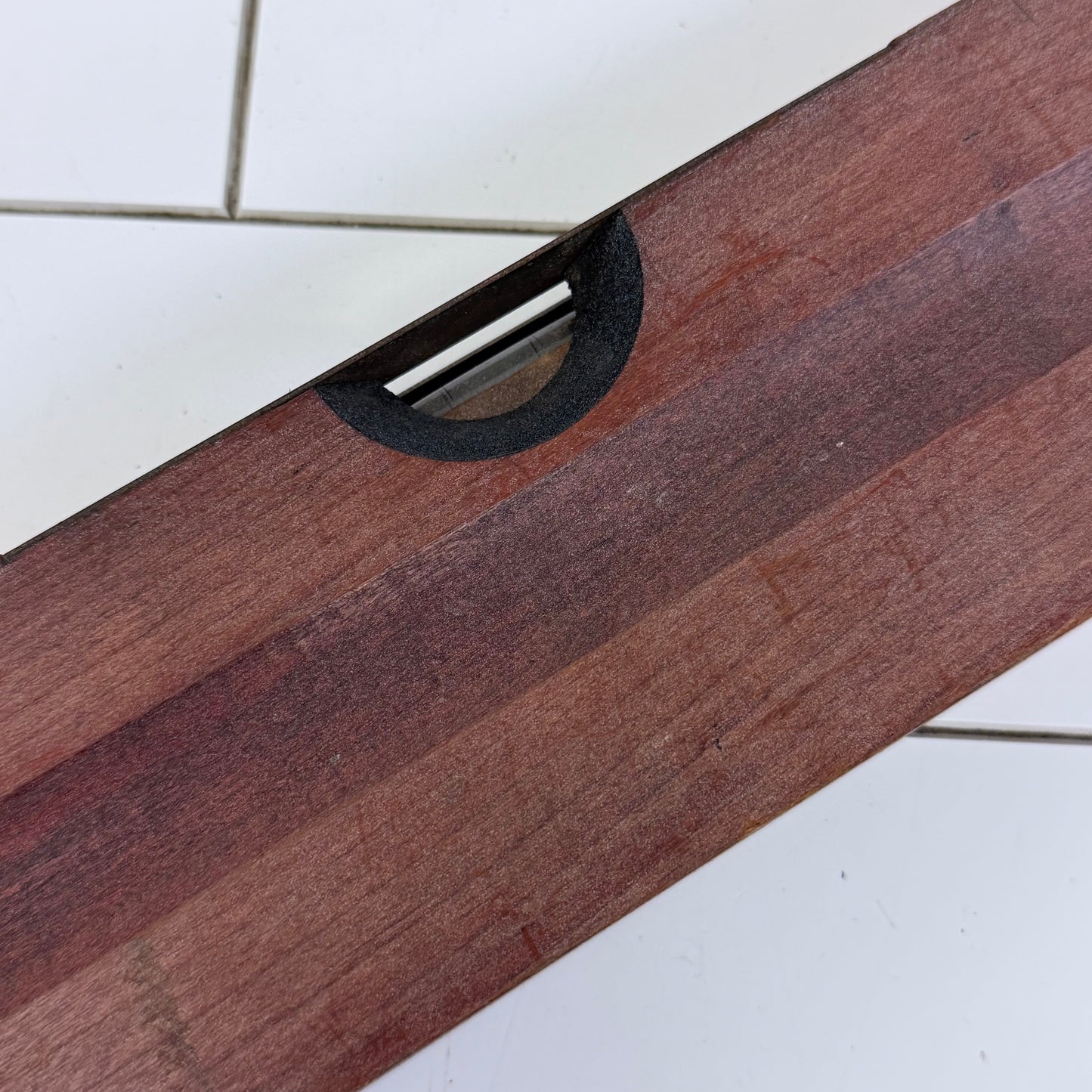Stanley No. 3 Adjustable Cherry Wood Brass Level 30” 1920s-1930s