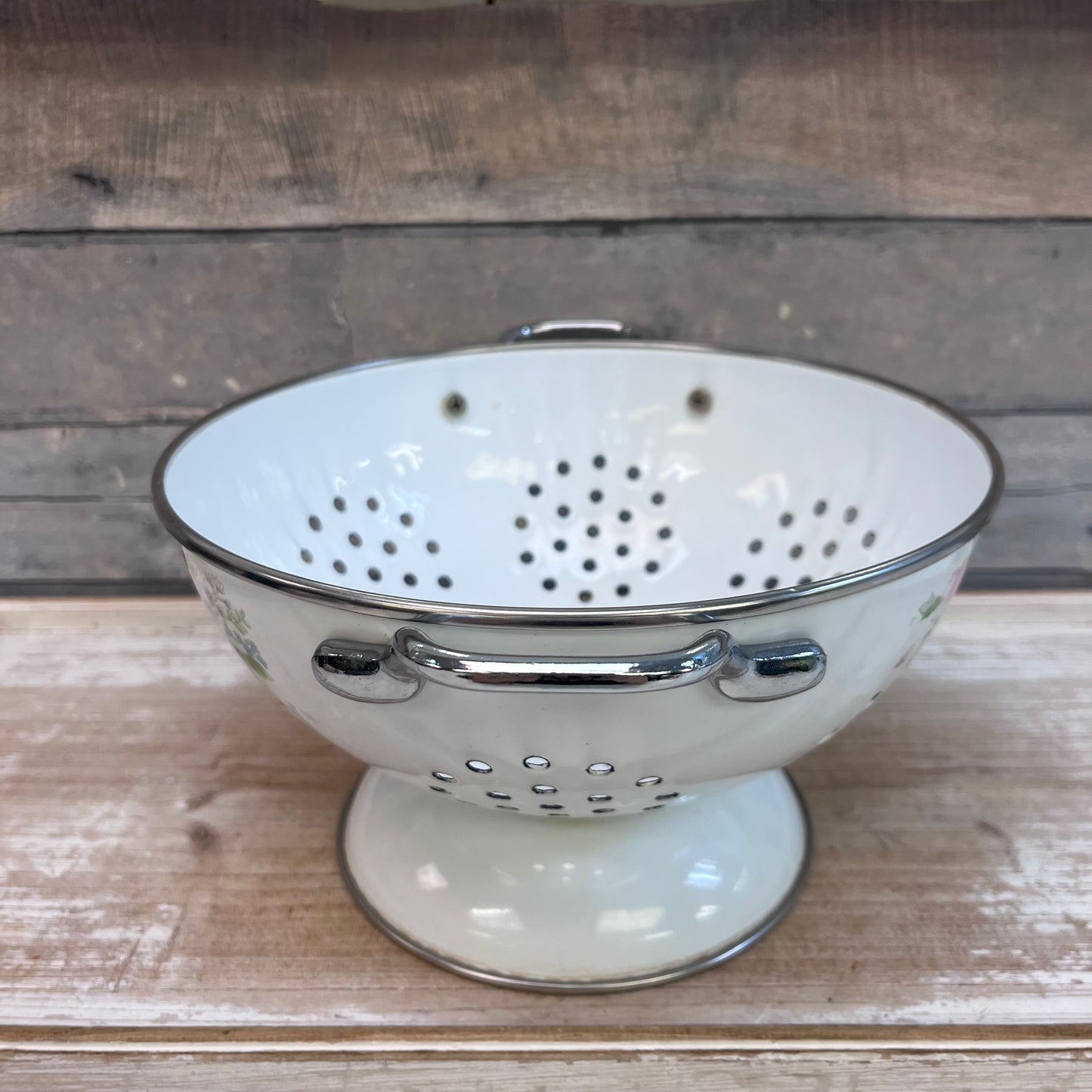 Kobë Floral Enameled Colander