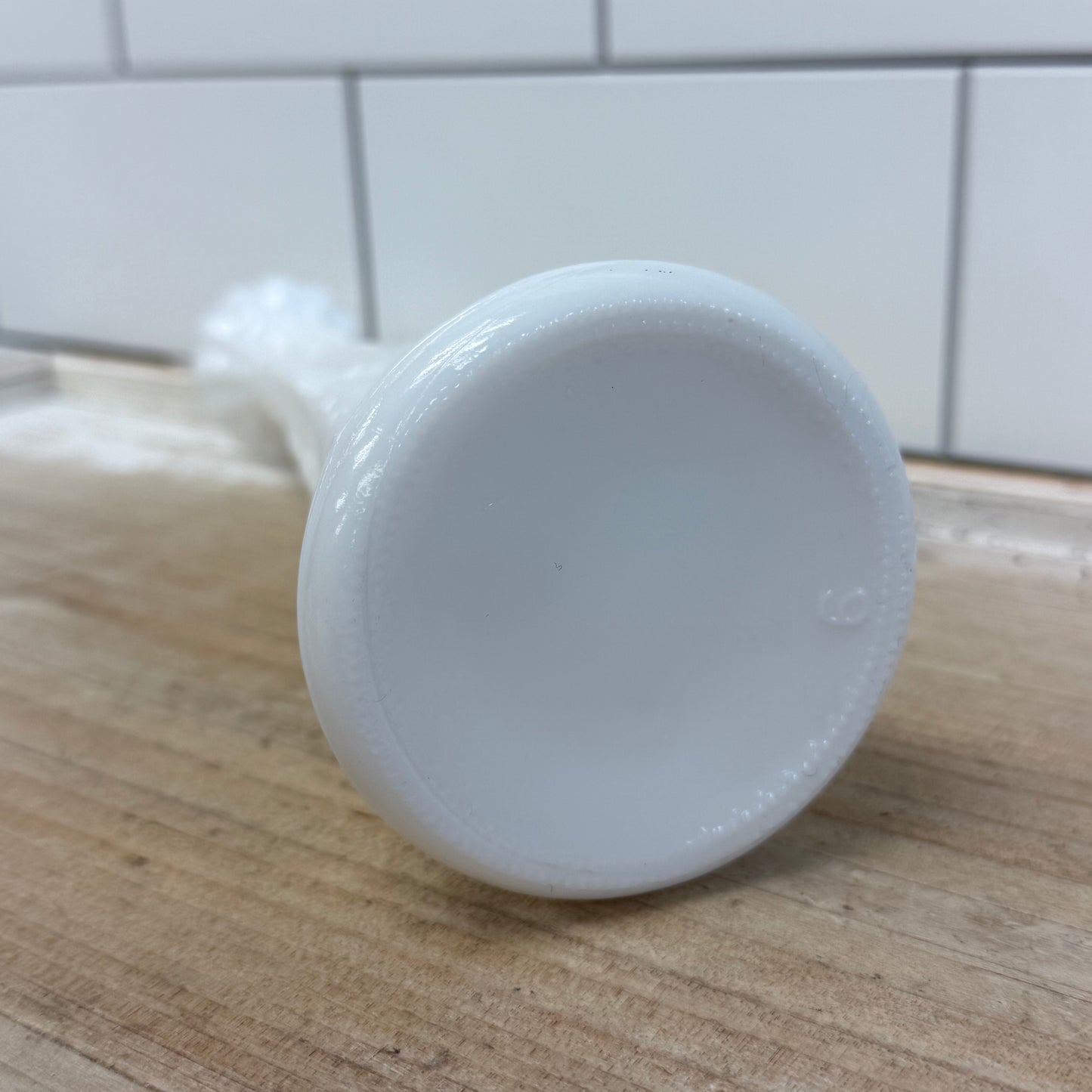 Anchor Hocking Stars and Bars Milk Glass Bud Vase