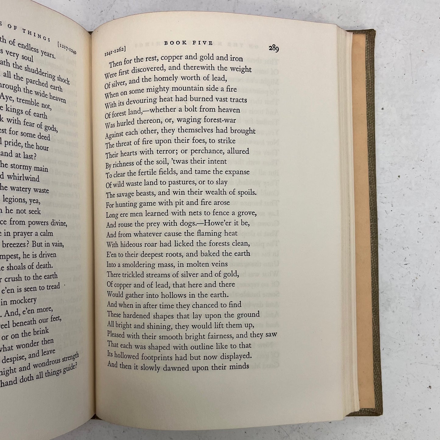 On the Nature of Things by Lucretius Hardback Poetry Book, 1946