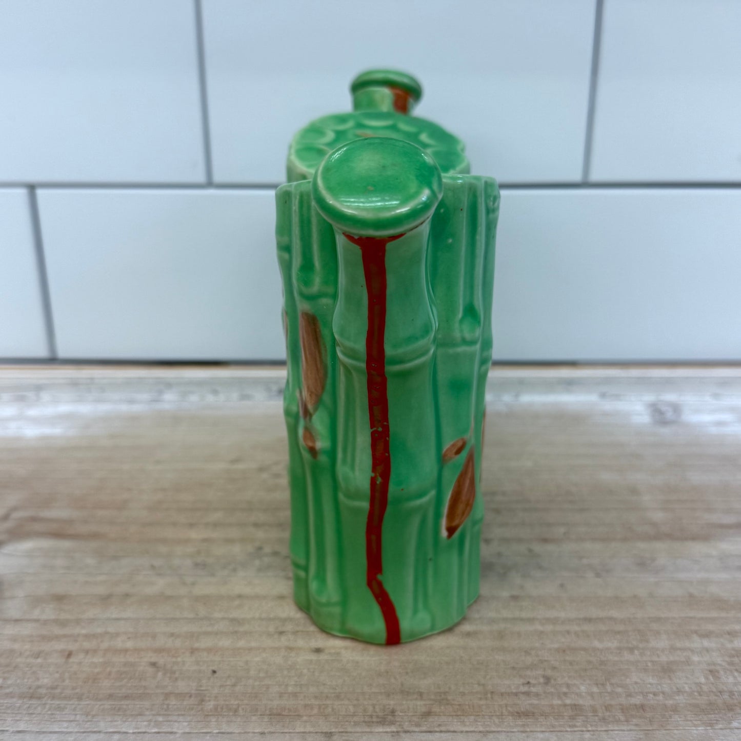 Bamboo Shaped Ceramic Oil & Vinegar Cruet