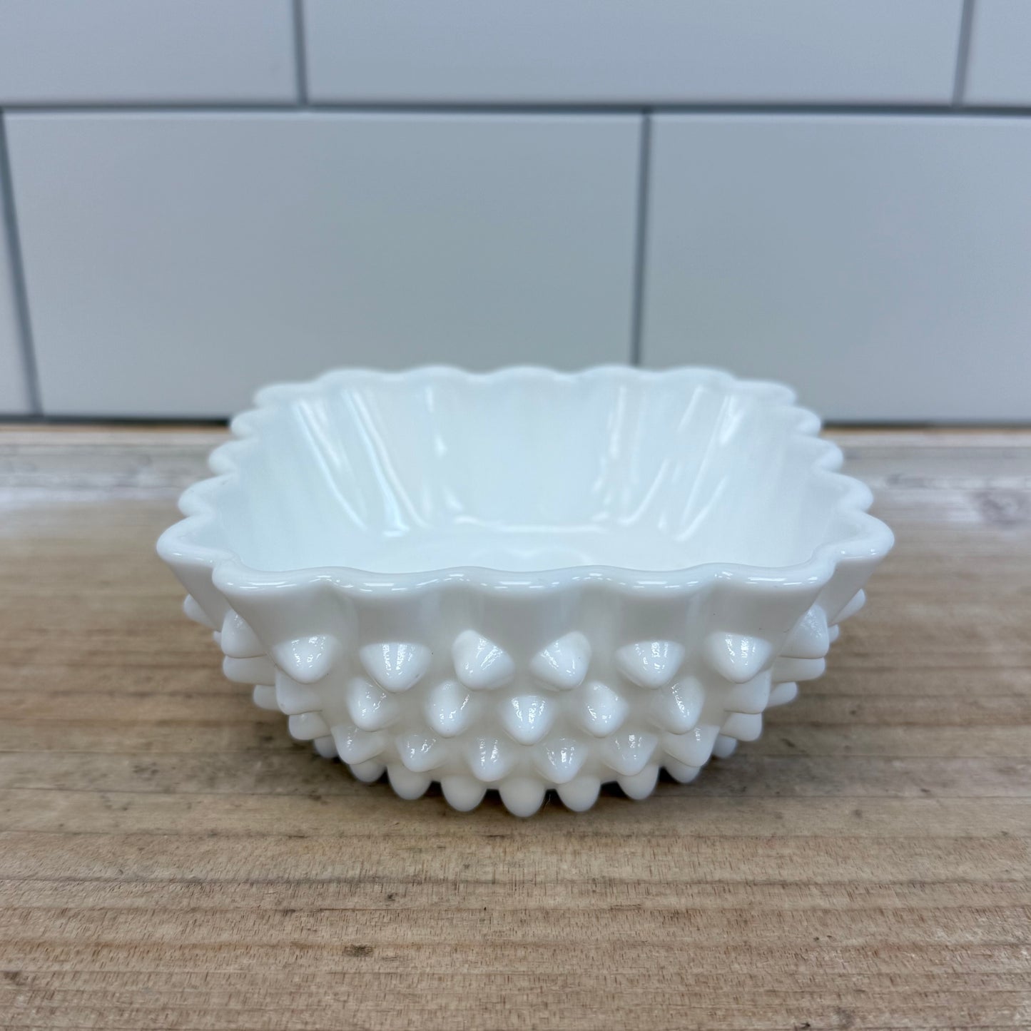 Fenton Hobnail Milk Glass Bowl