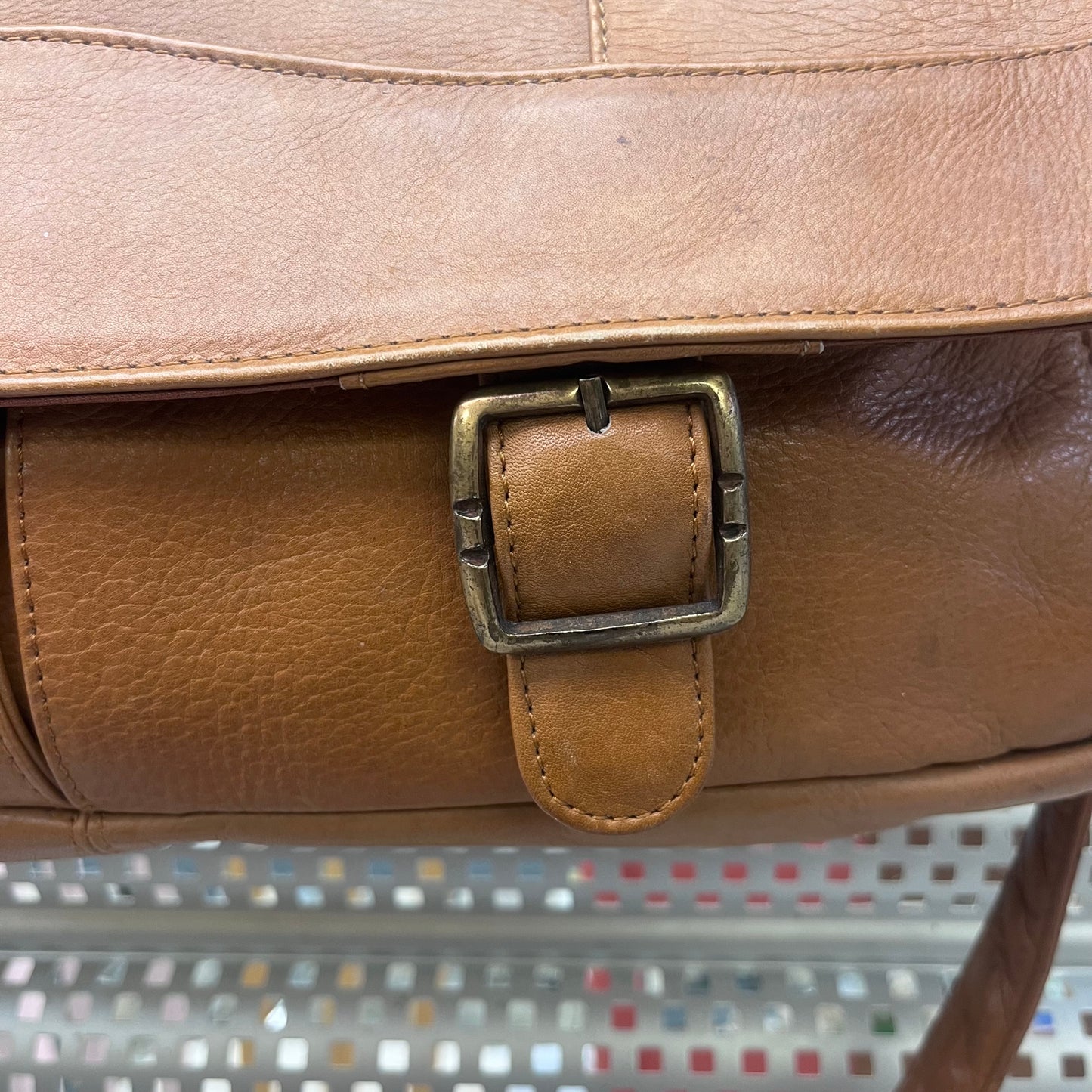 Columbian Leather Shoulder Briefcase Bag