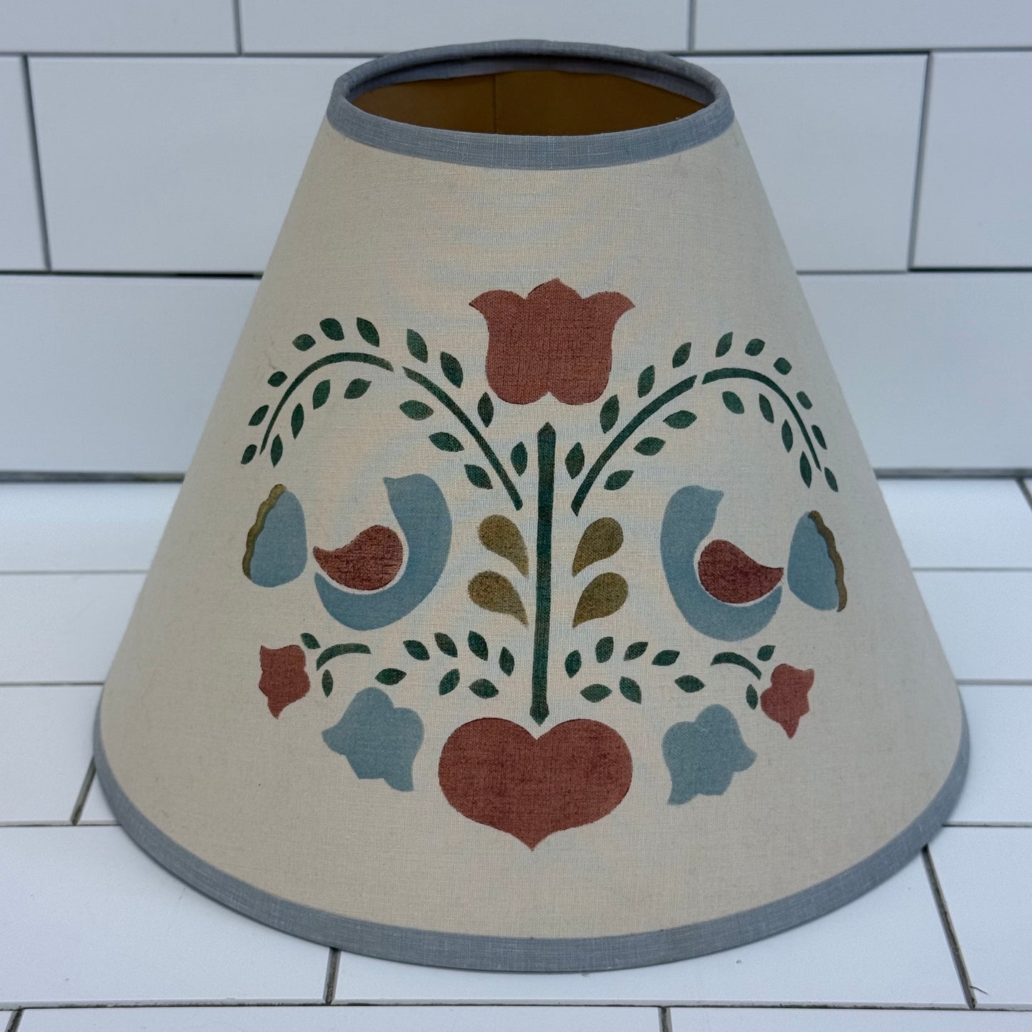Studio Pottery Jug Lamp Pennsylvania Dutch Folk Art