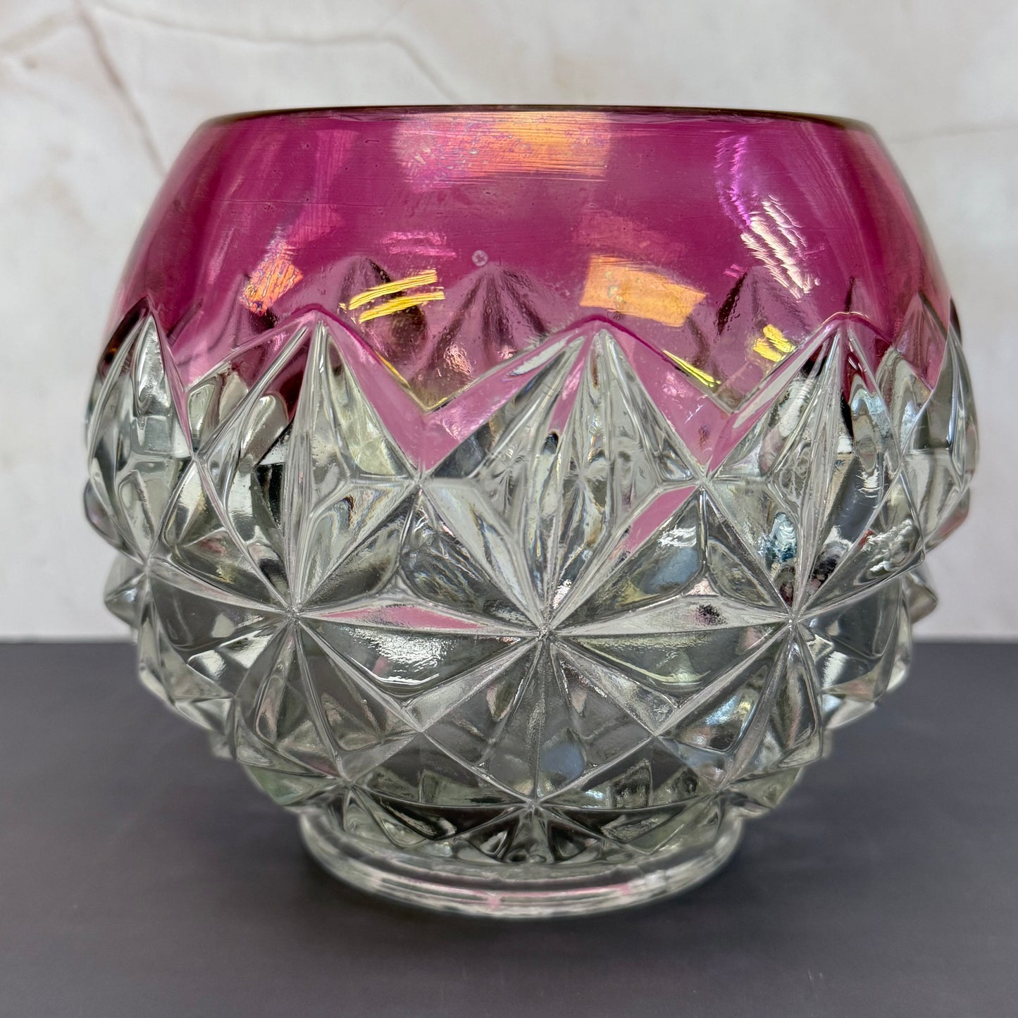 Tiffan-Franciscan Ruby Flash Cut Bowl