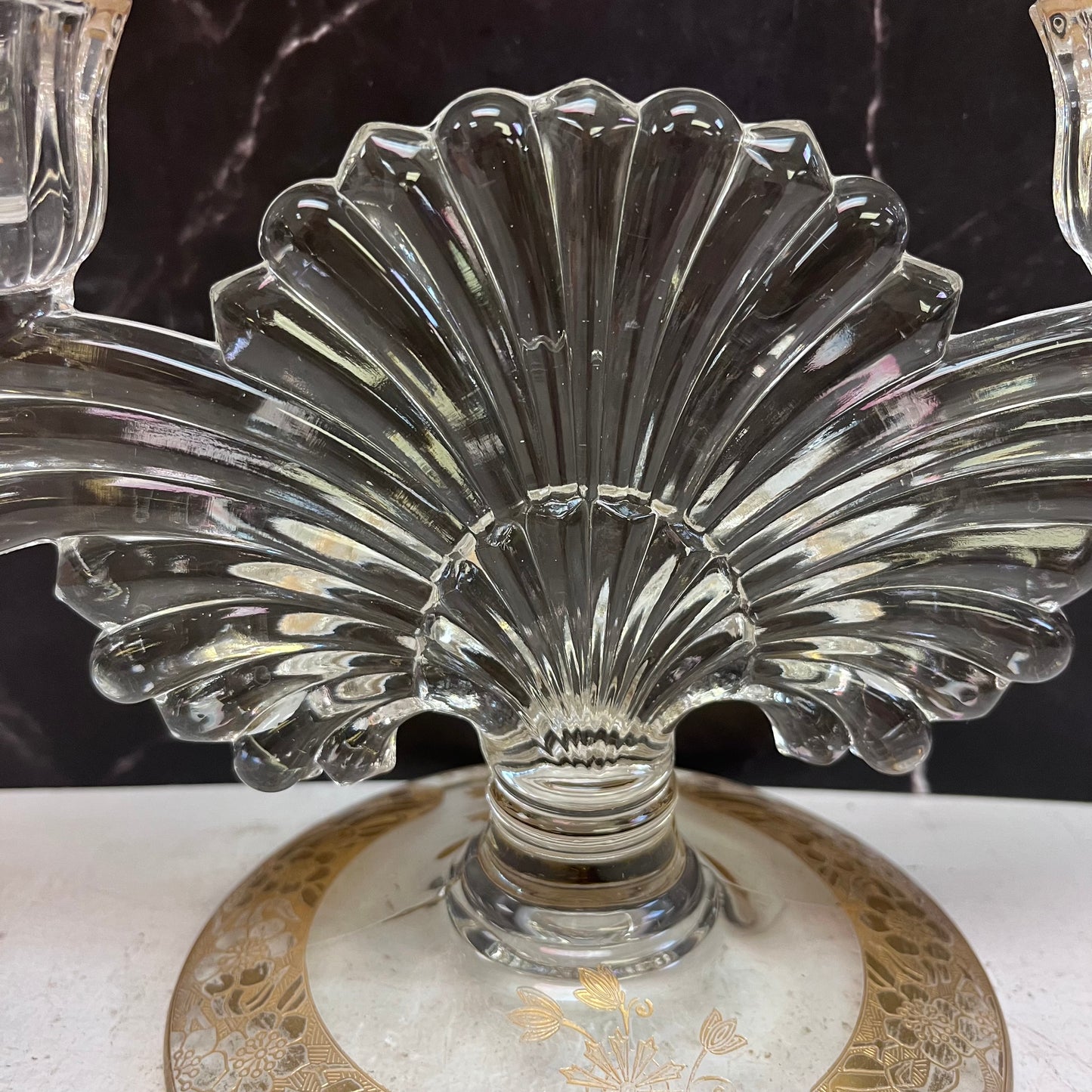 Paden City Gazebo Lotus Etching Candle Holder