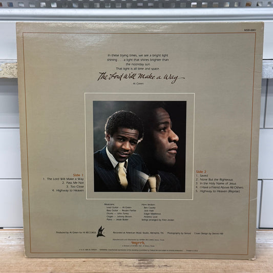 Al Green The Lord Will Make a Way Vinyl LP 1980 Myrrh #MSB-6661