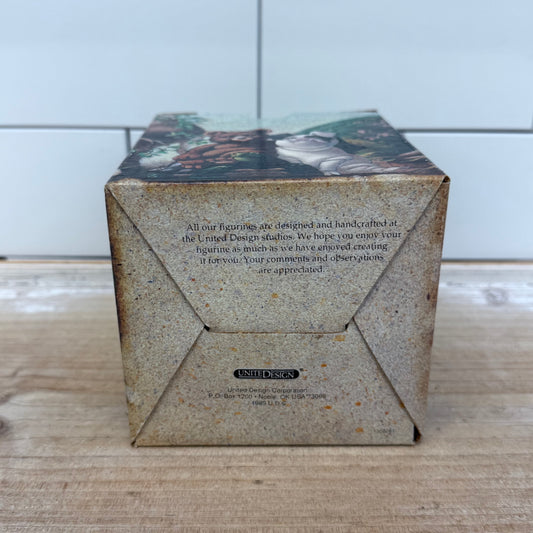 Stone Critters Holiday Squirrel Figurine, 1989