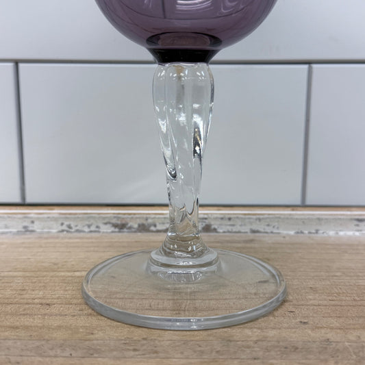 Cristal d’Arques Durand Amethyst Goblets Set of 5