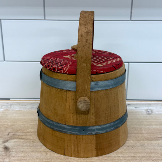 Spaulding & Frost Co Wooden Firkin Bucket 1940s–50s