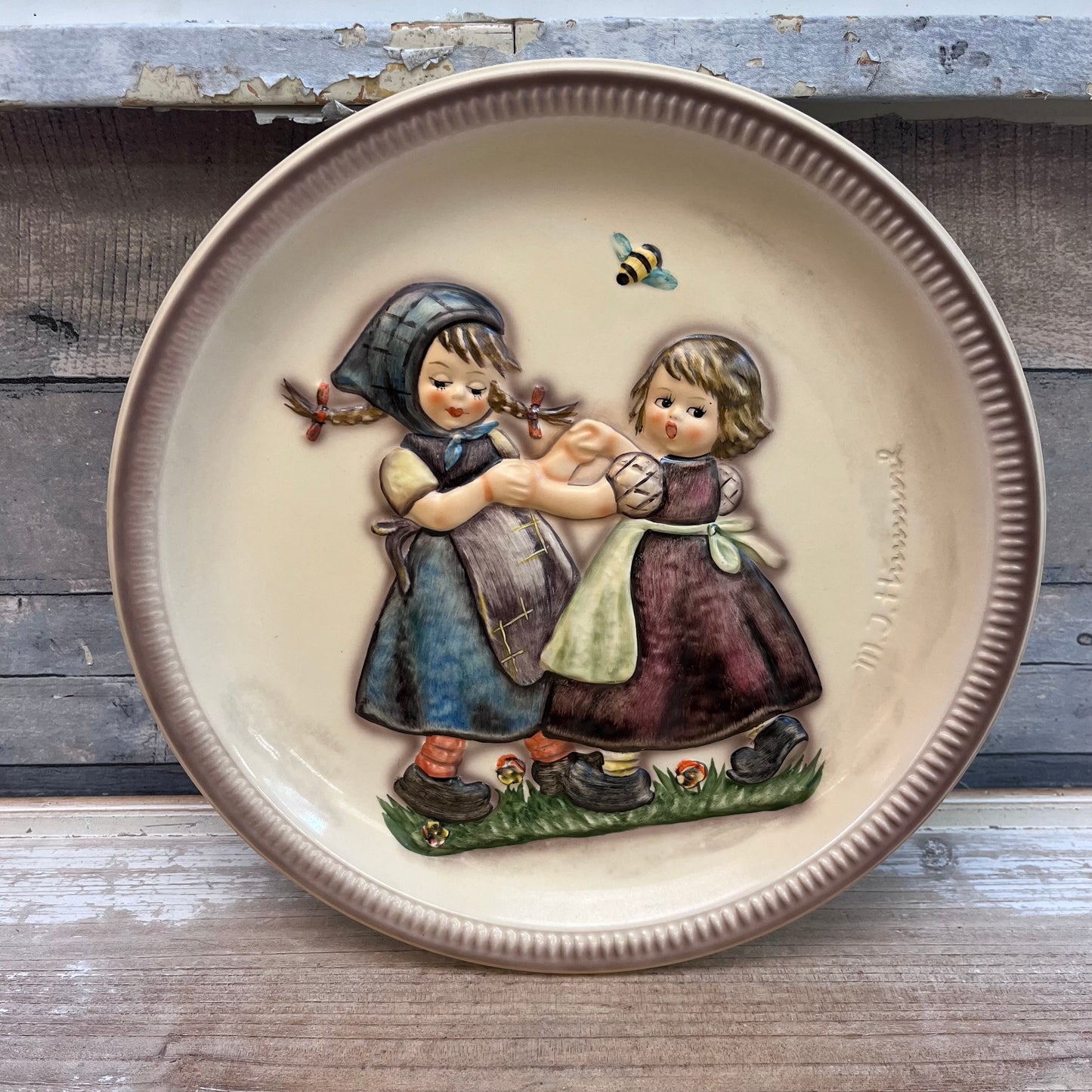 Goebel Hummel Anniversary Spring Dance Plate in Box, 1980