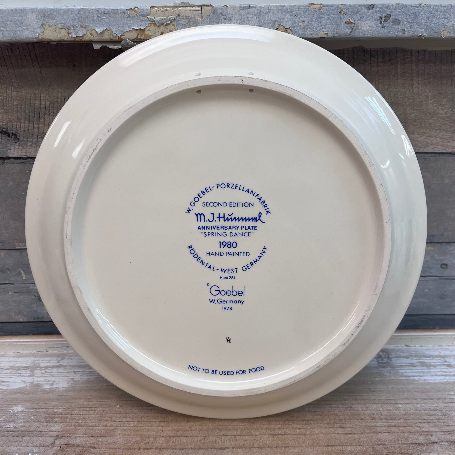 Goebel Hummel Anniversary Spring Dance Plate in Box, 1980