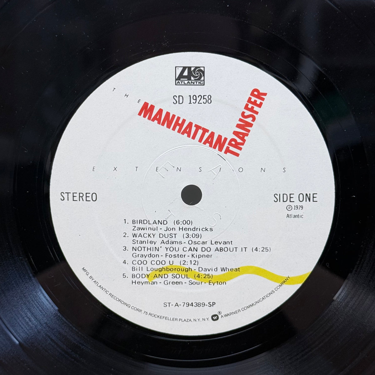 The Manhattan Transfer Extensions Vinyl LP 1979 - SD 19258