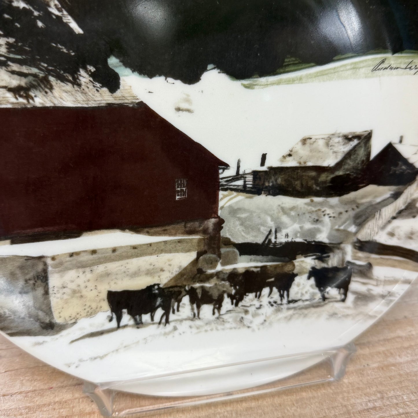 Andrew Wyeth The Kuerner Farm Collectible Plate in Box, 1971