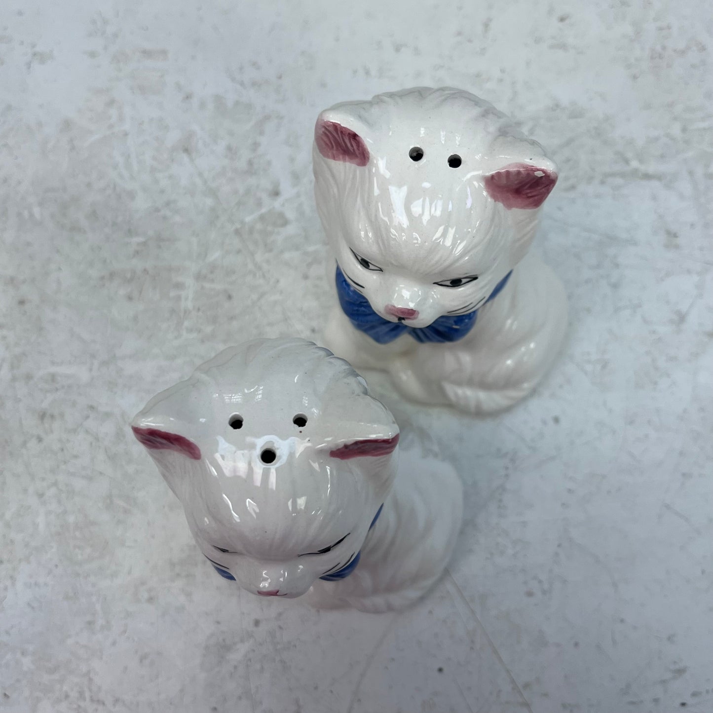 Vintage Ceramic Fancy Cat Salt & Pepper Shakers