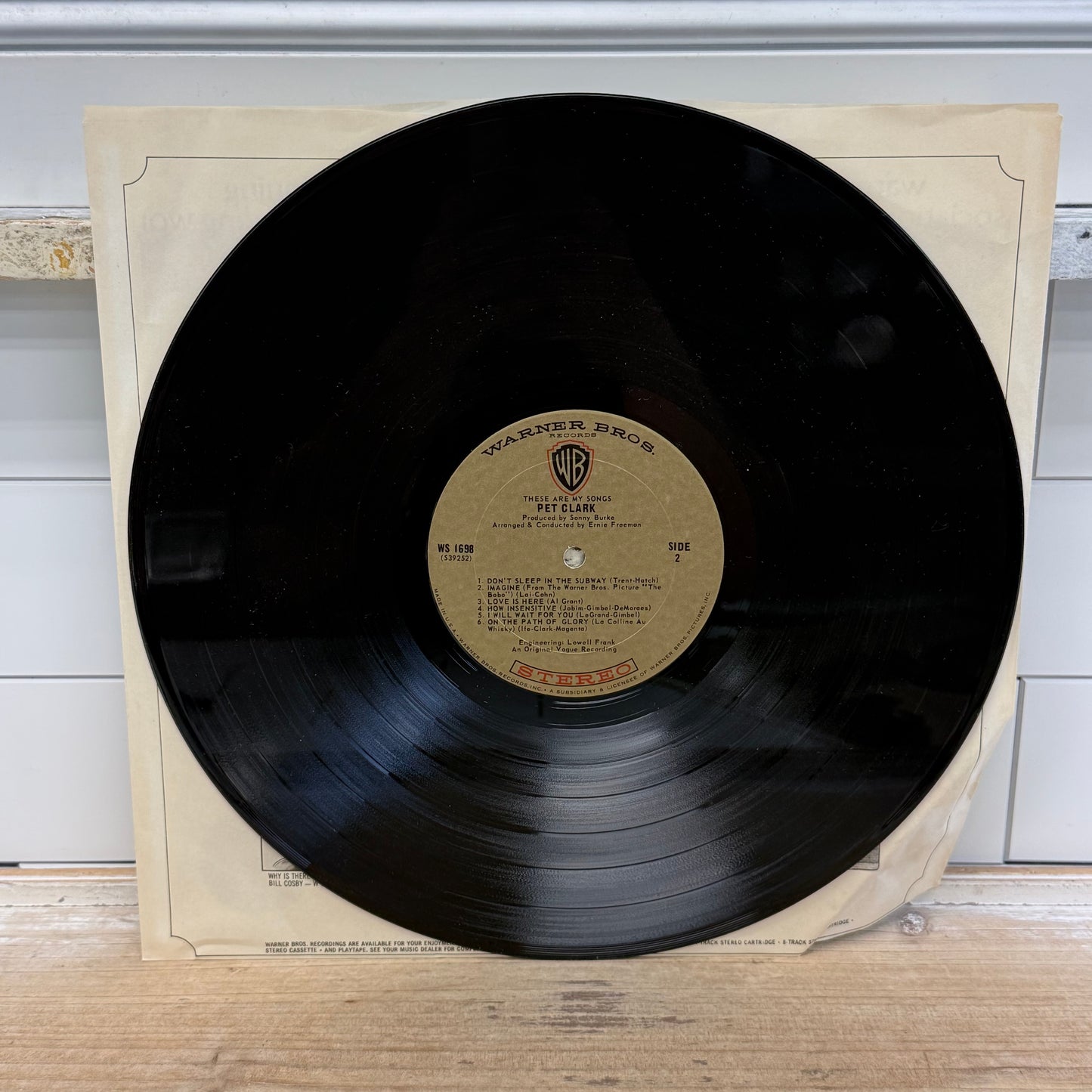 Petula Clark These Are My Songs Vinyl LP 1967 Warner Bros. #WS 1698