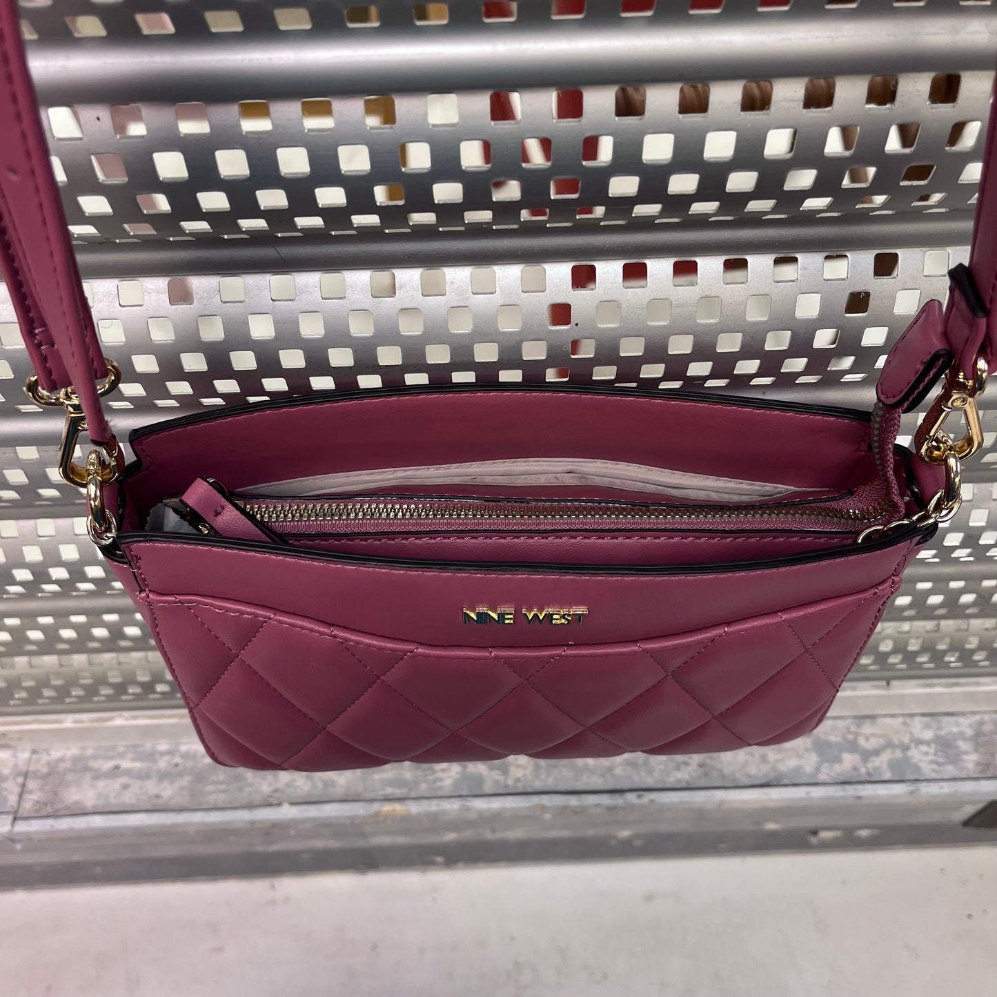 Nine West Quilted Faux Leather Crossbody Bag