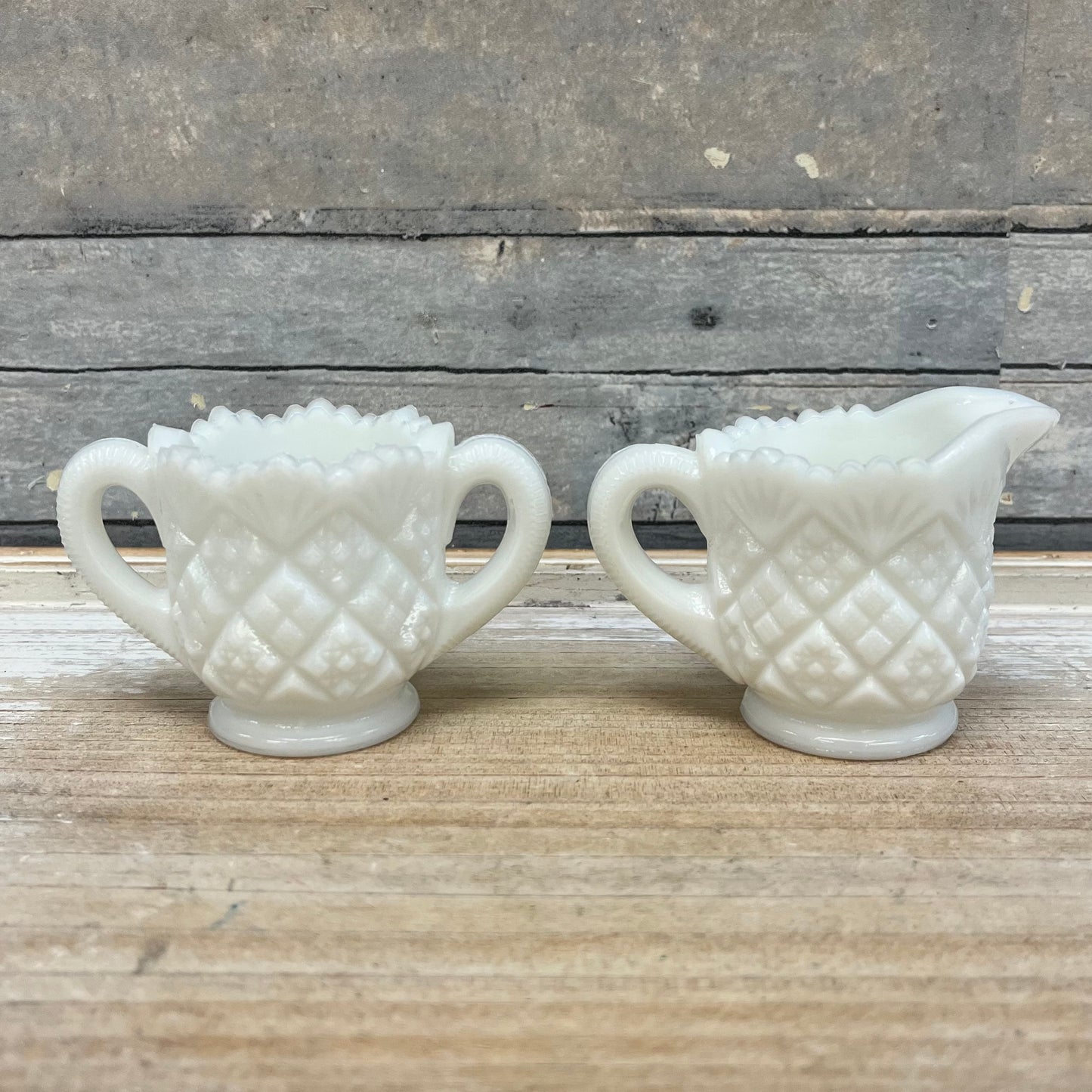 Westmoreland Thumbelina Milk Glass Tableware, Set of 5