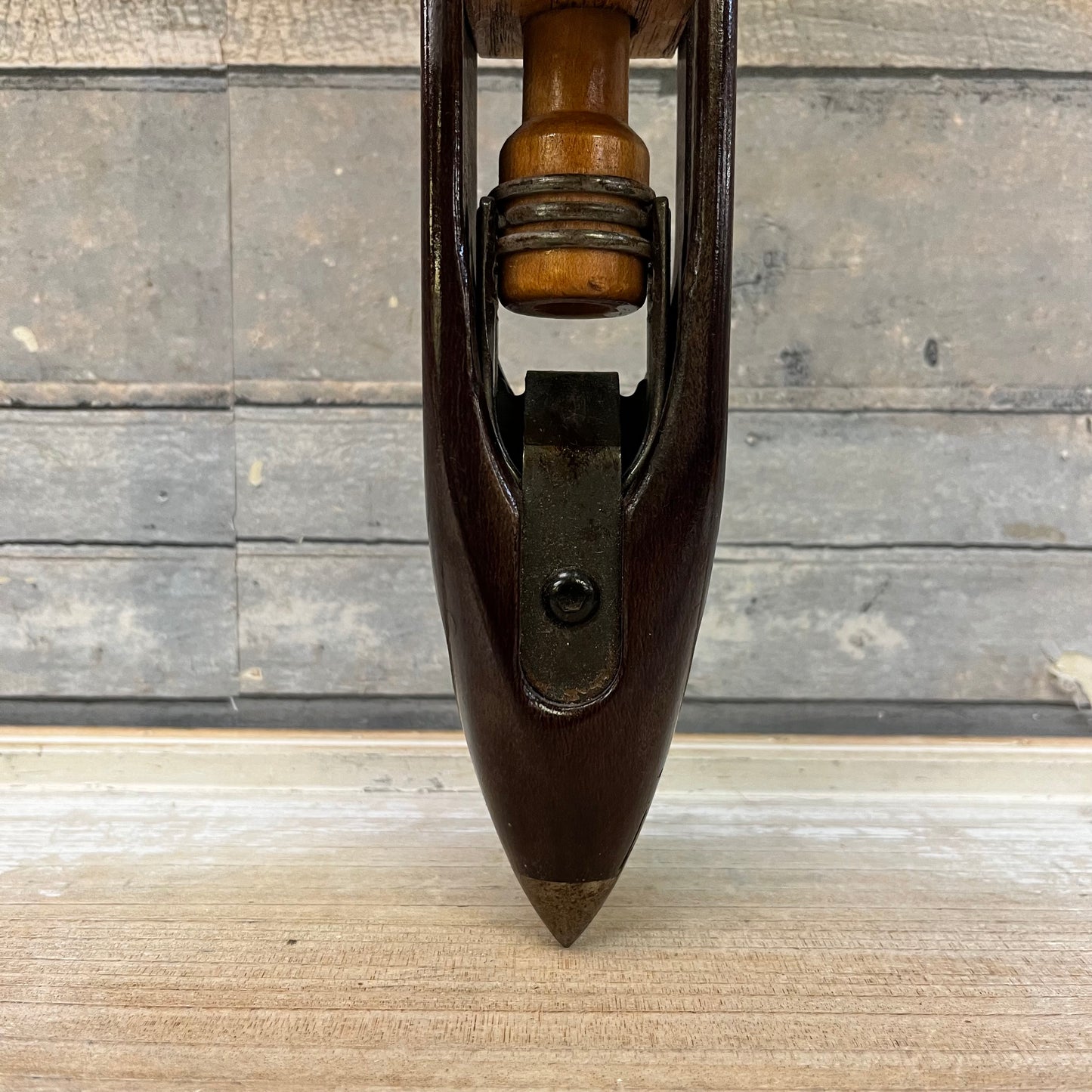 Weaving Shuttle Candle Sconce