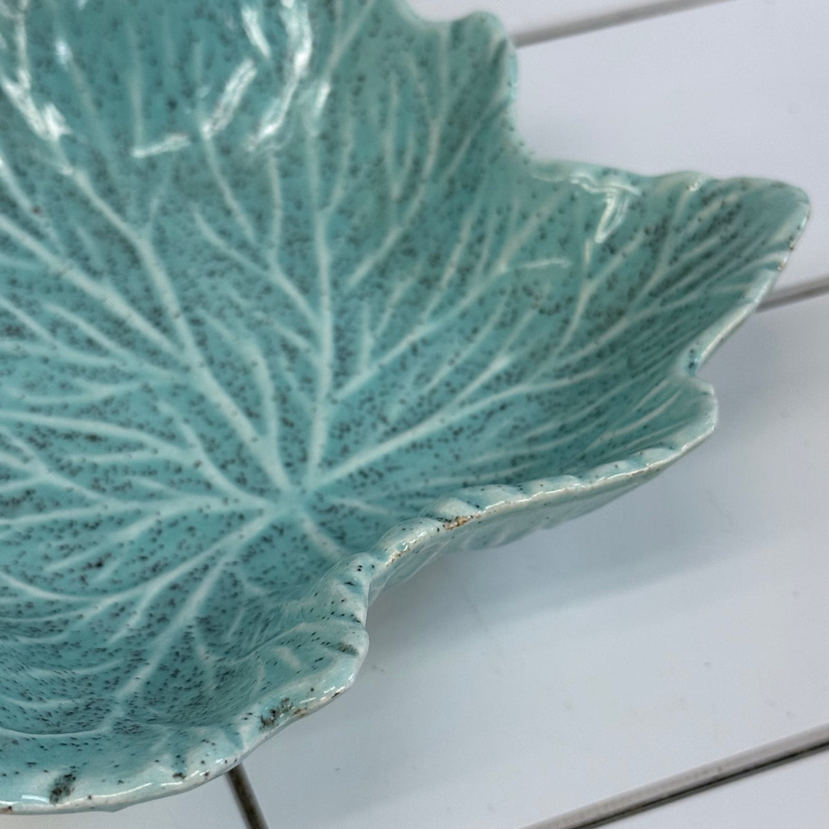 California Originals Turquoise Leaf Bowls Set of 3 Vintage 1960s