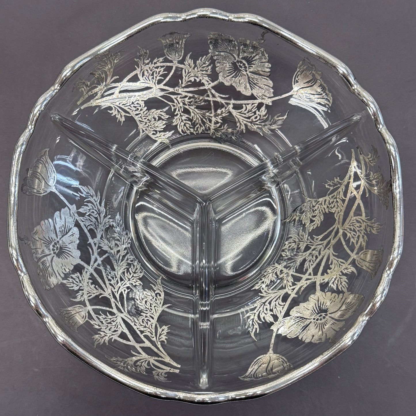 Silver City Glass Co. Poppy Dish