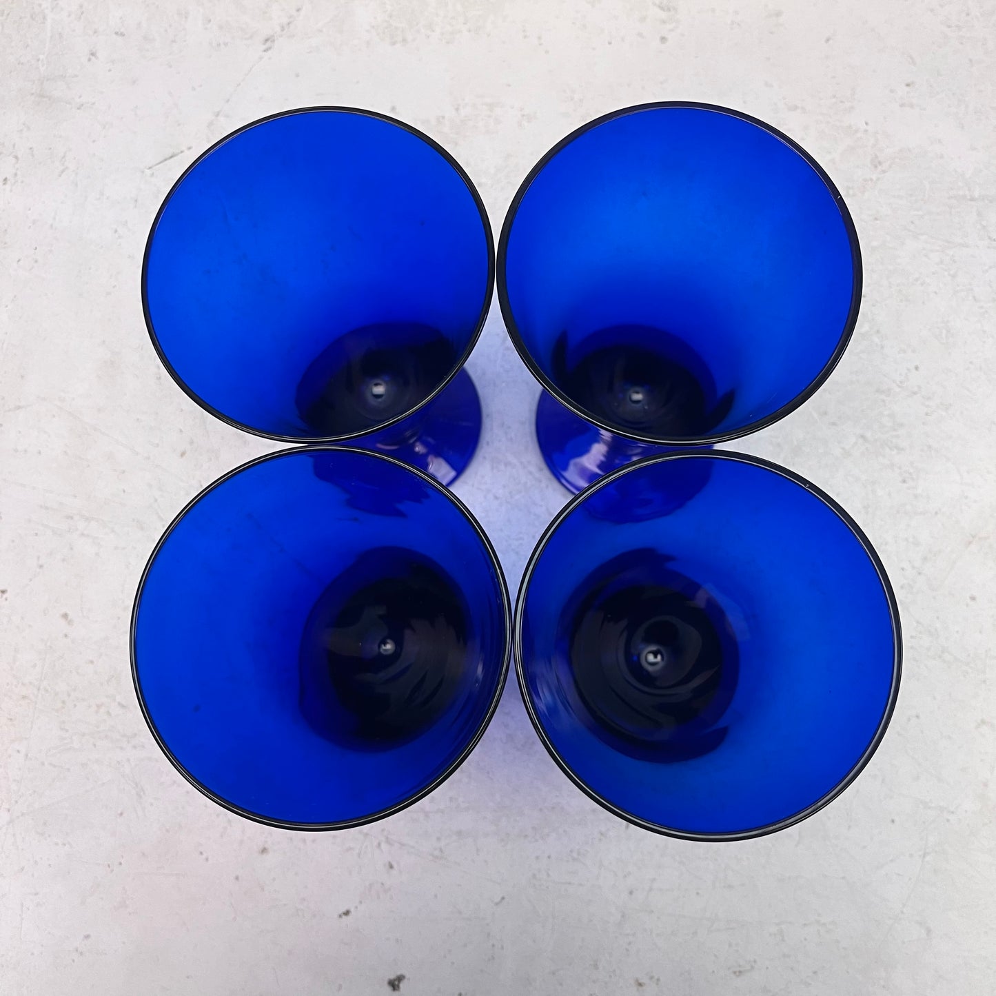 Colonial Williamsburg Cobalt Shrub Glasses, Set of 4