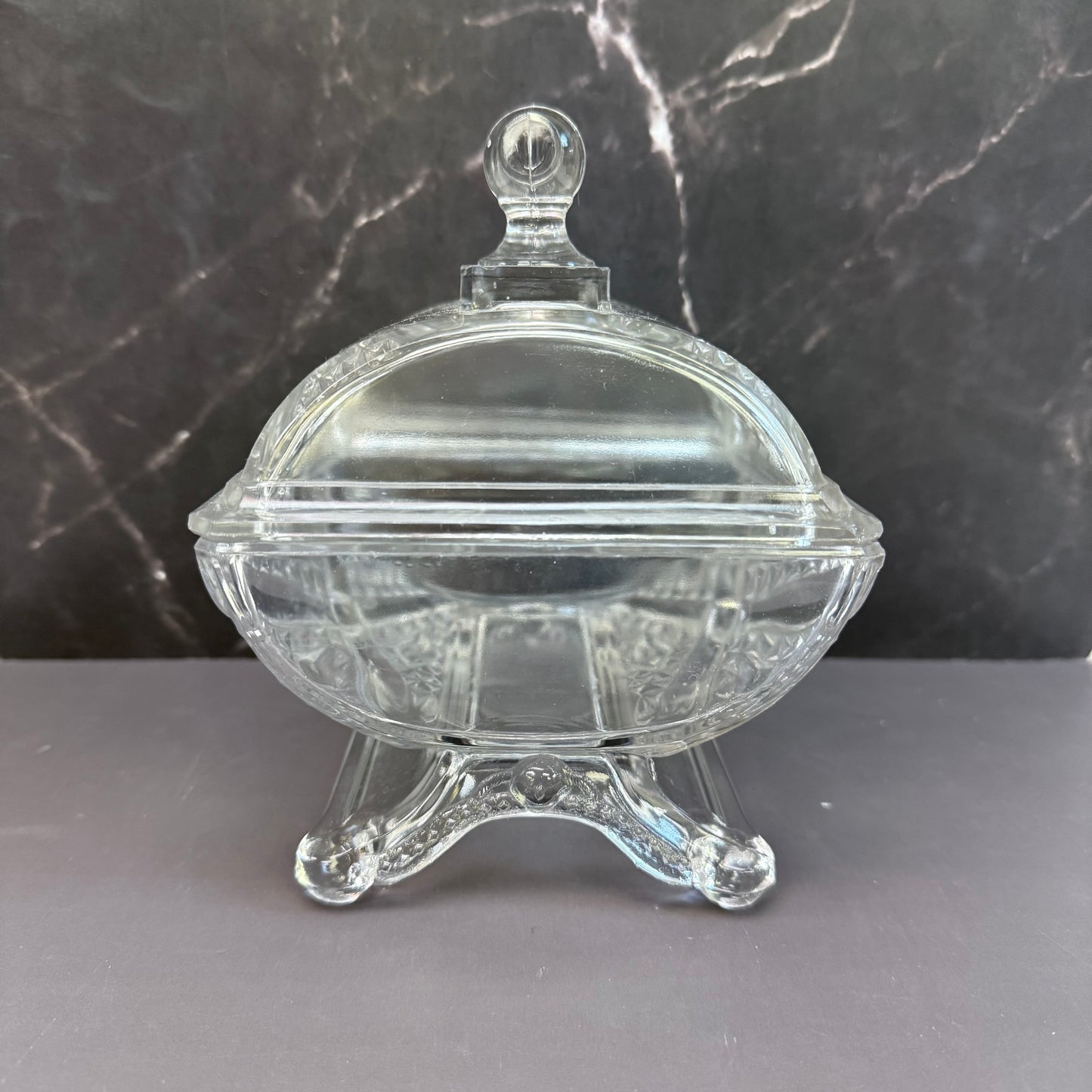 Adams & Co. Ashman Crossroads EAPG Lidded Compote, 1880s