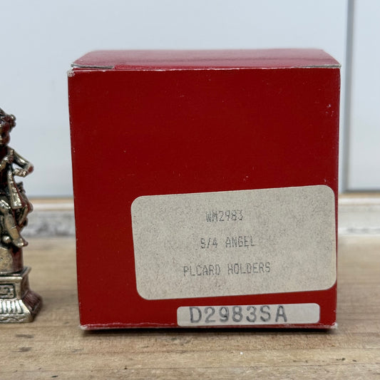 Angel Musician Place Card Holders Set of 4 Boxed Cherubs