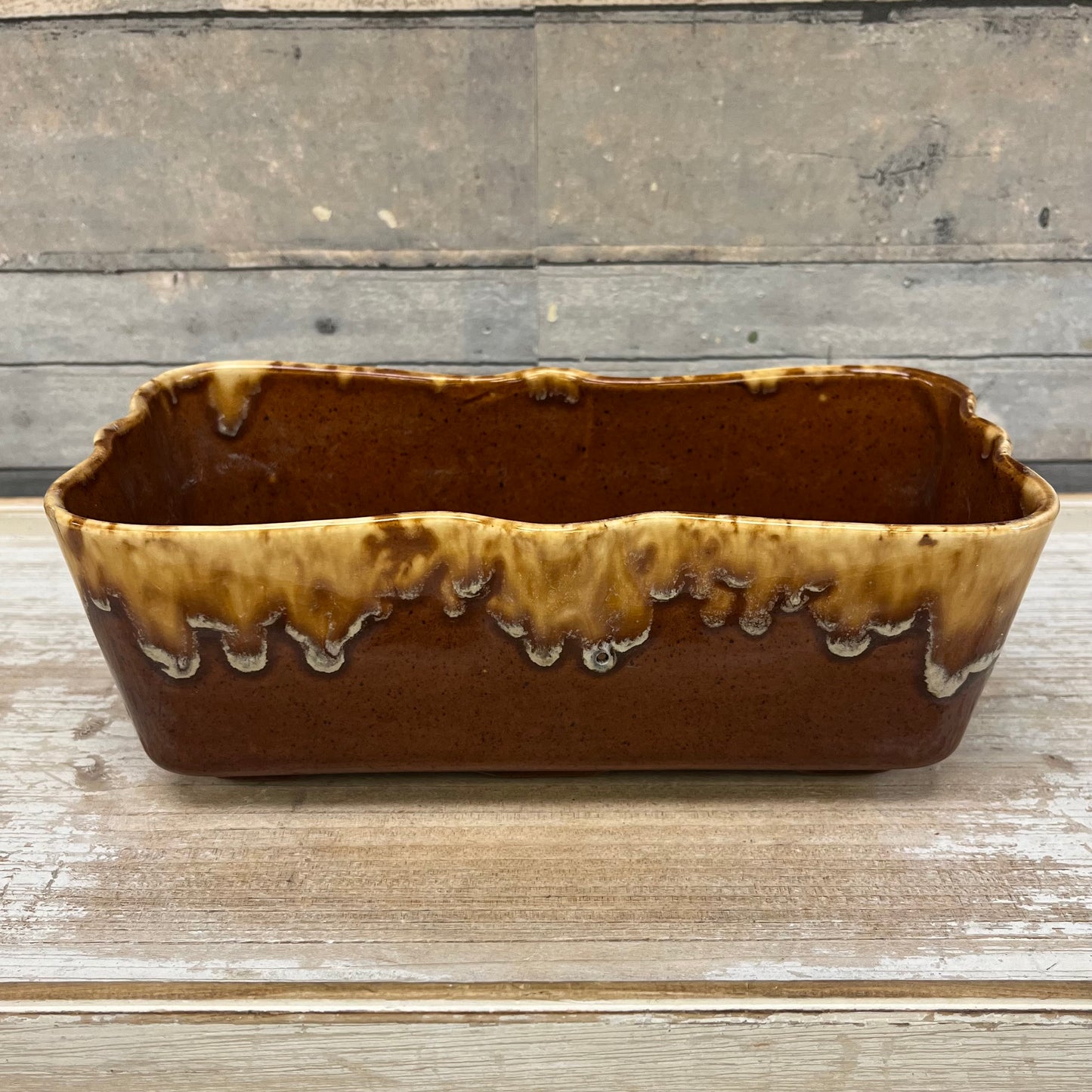 McCoy Pottery Drip Glaze Window Box Planter