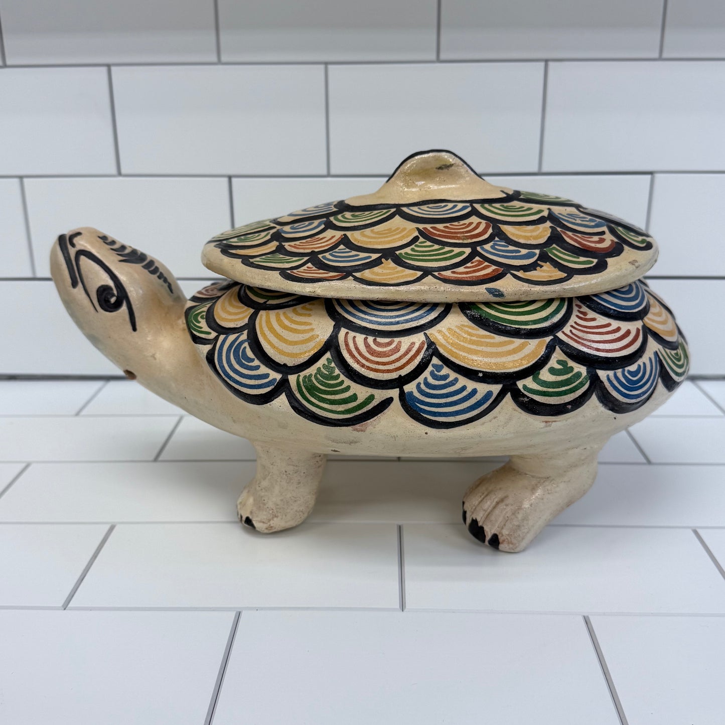 Mexican Tlaquepaque Turtle Tureen