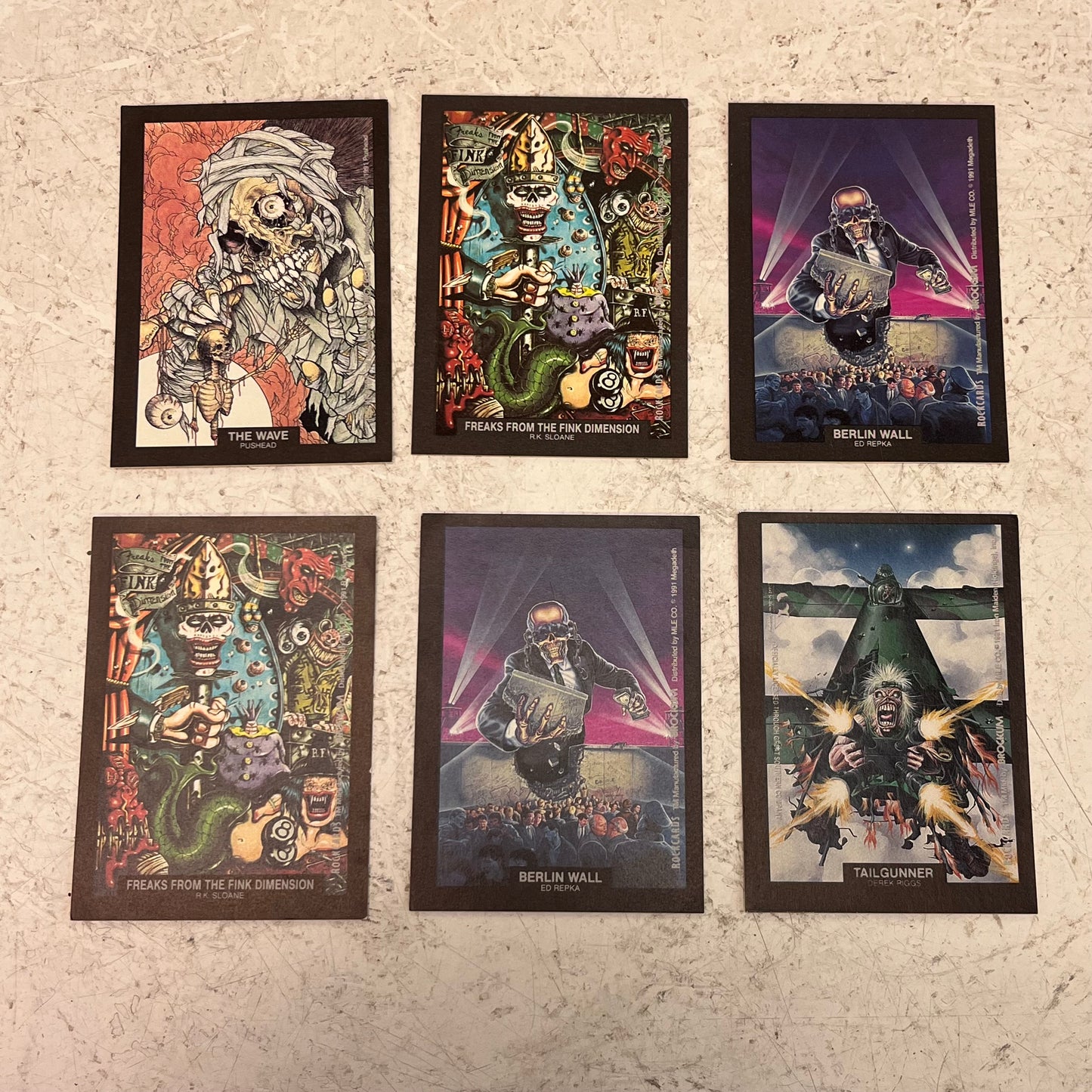 RockCards Series One Trading Cards Lot of 83 Cards, 1991