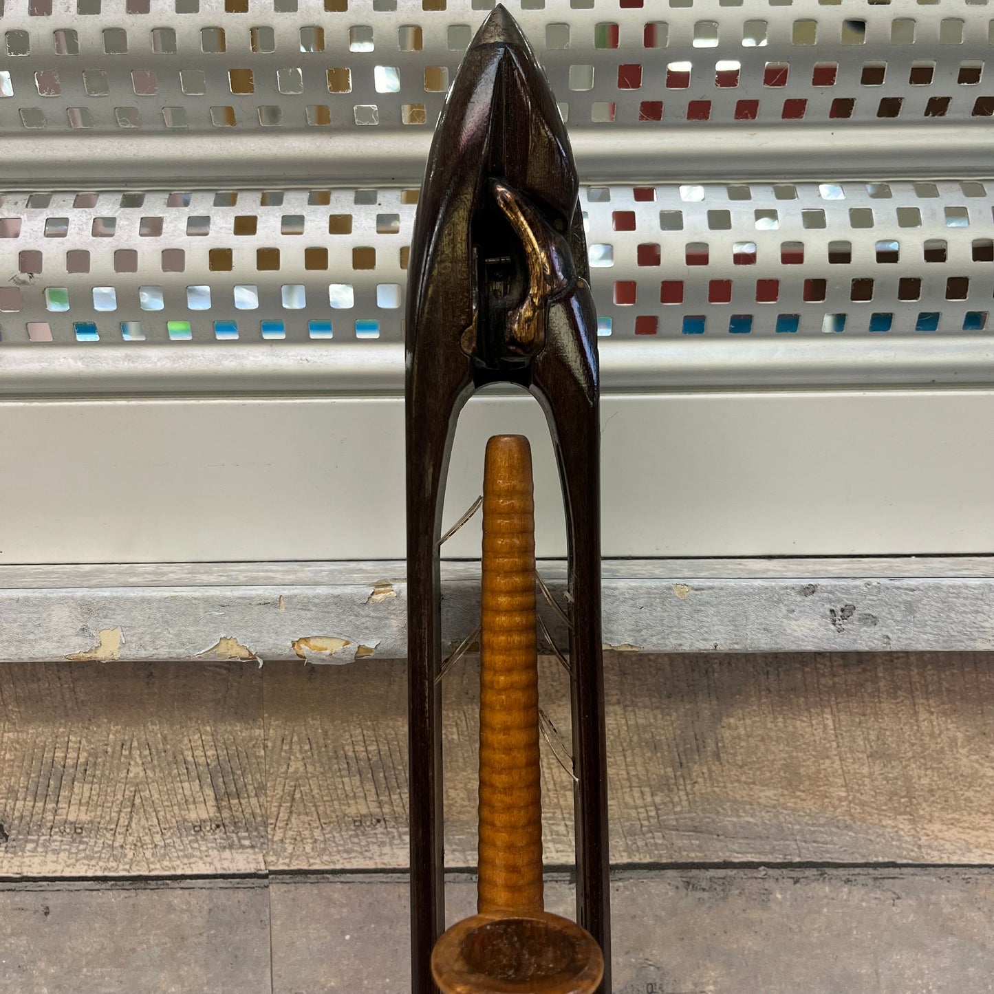 Weaving Shuttle Candle Sconce