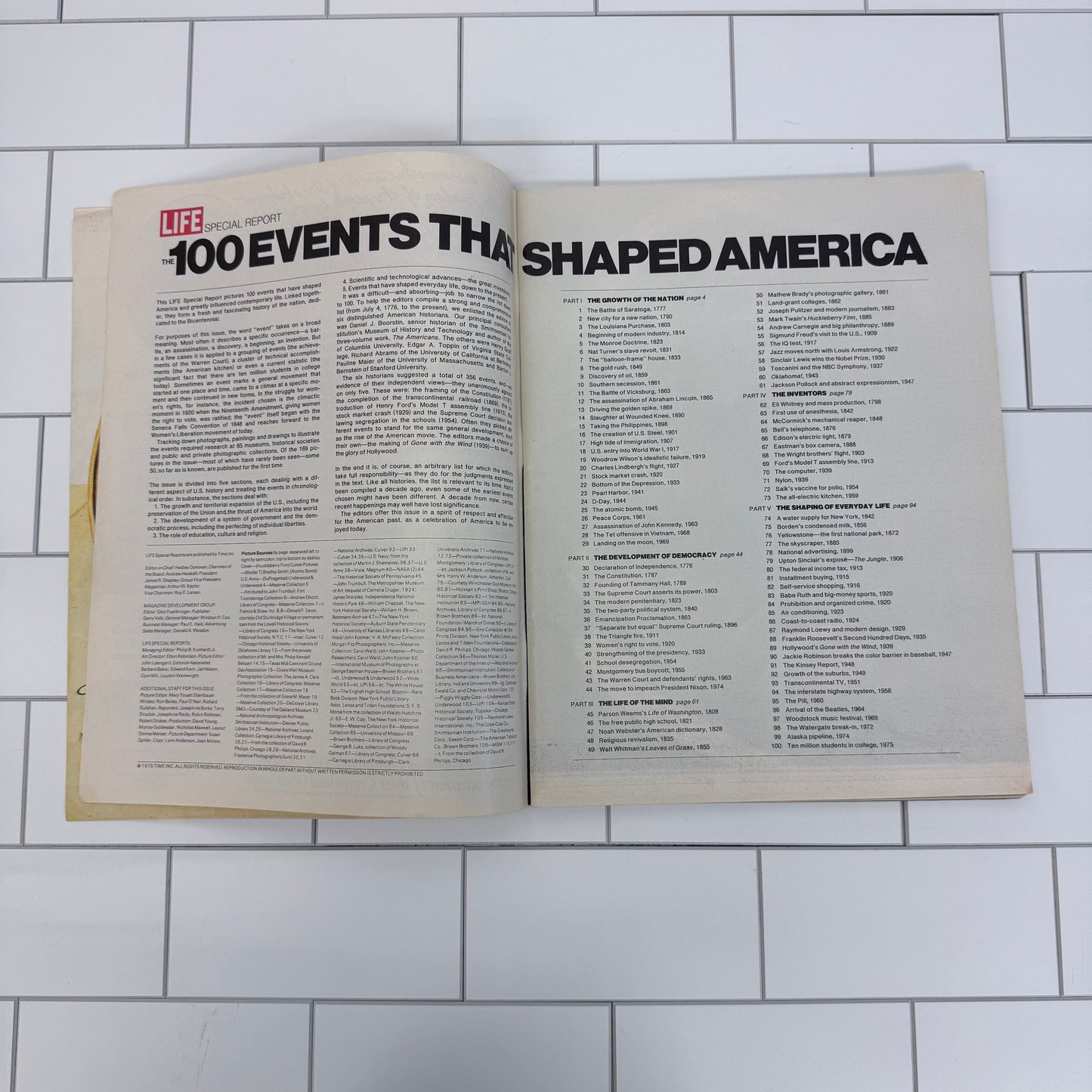 Life Magazine Bicentennial Issue, 1975