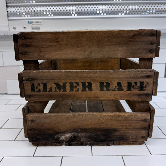 Wooden Produce Crate Rustic Farmhouse Decor
