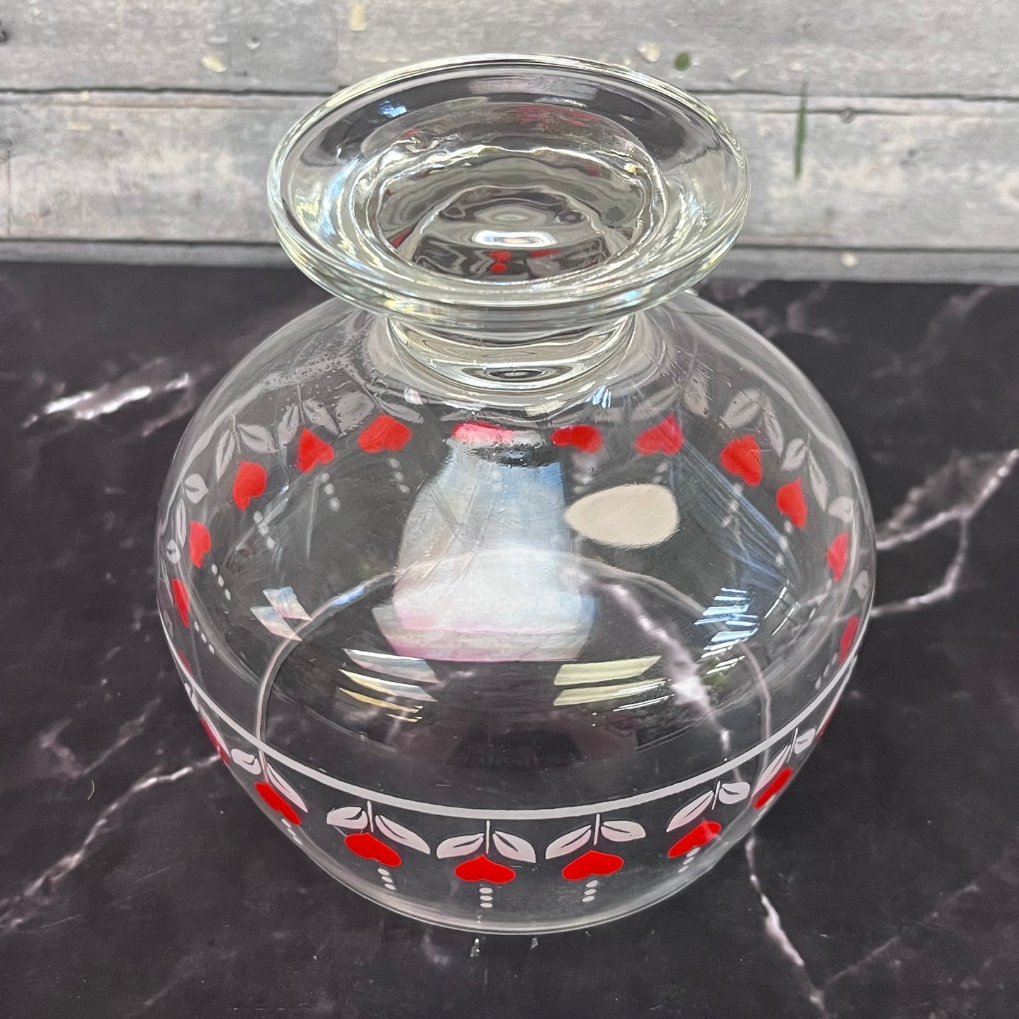 Heart Pattern Crystal Compotes, Set of 3