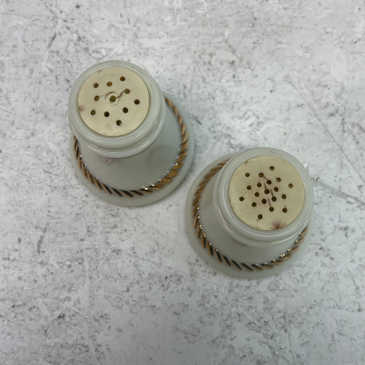 Wheatonware Salt & Pepper Shakers, Cerama Opal Glass