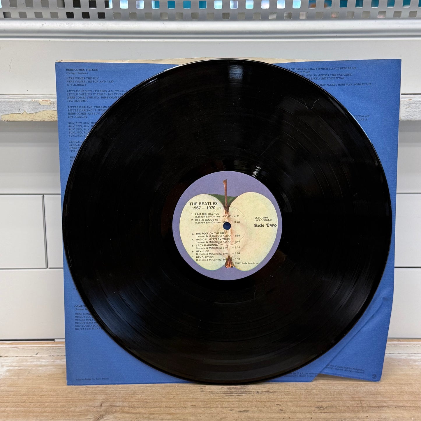 The Beatles 1967-1970 Blue Album Double Vinyl LP 1973 #SKBO 3404