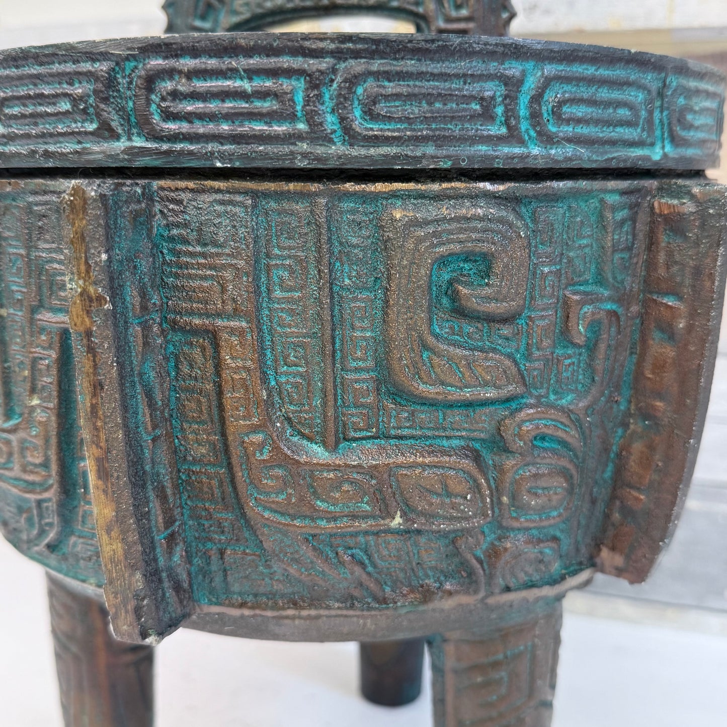 James Mont Style Bronze Ice Bucket