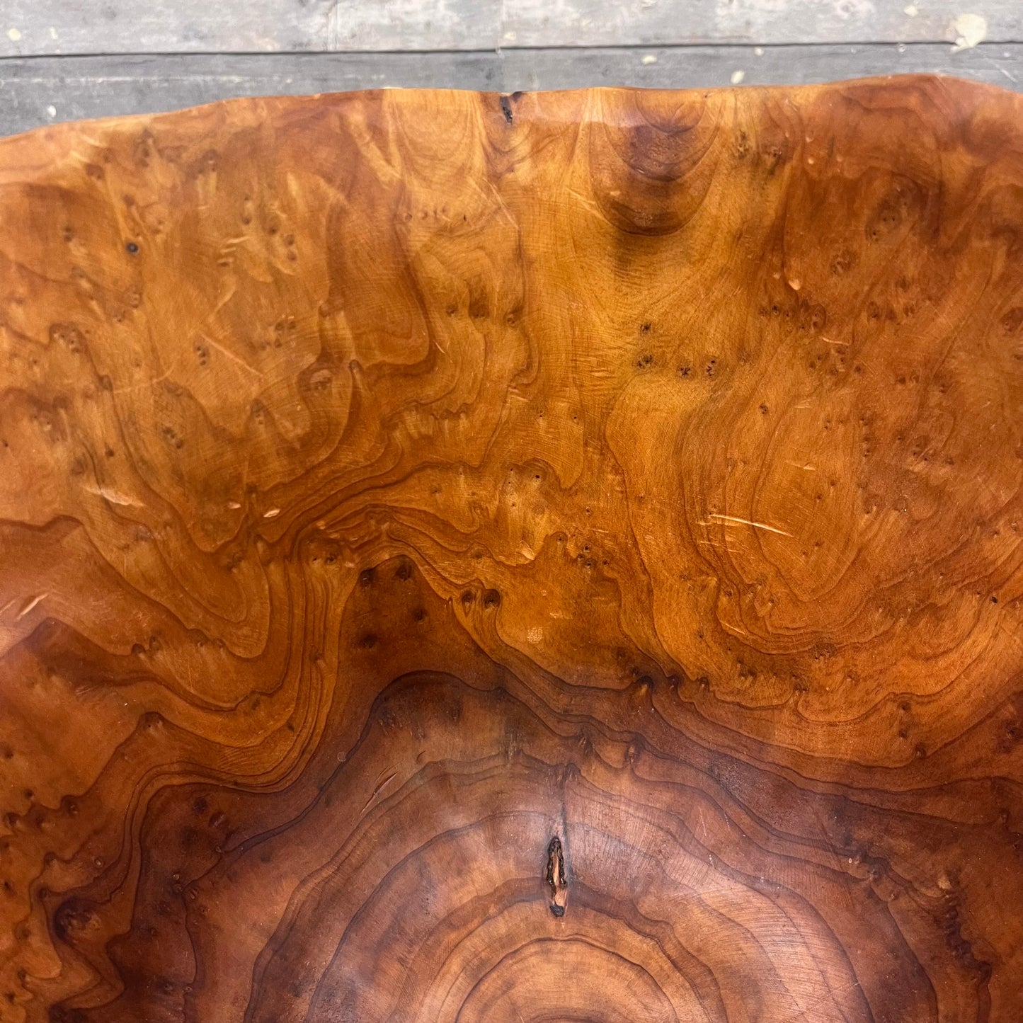 Burled Wood Bowl, Handcrafted