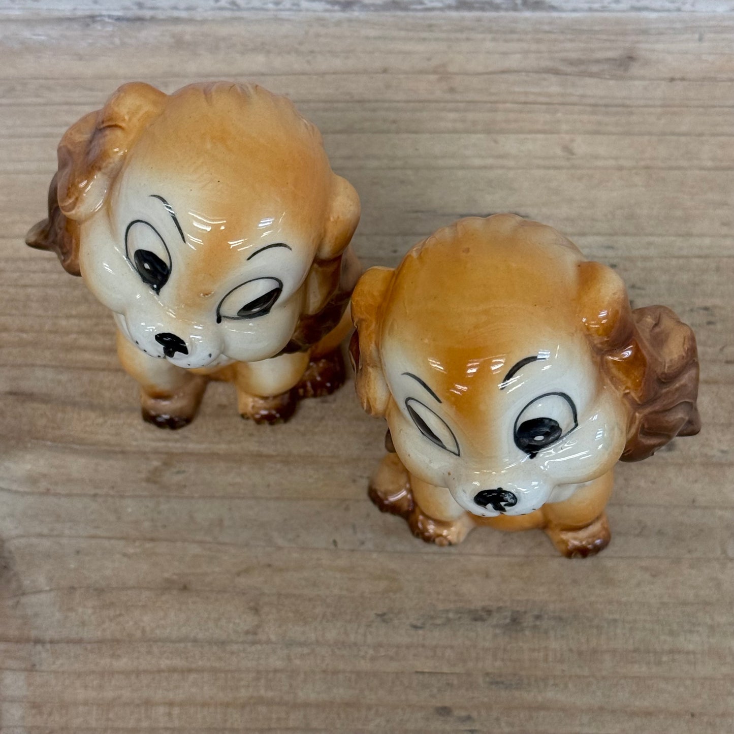 Commodore Cocker Spaniel Salt & Pepper Shakers Japan Set 2