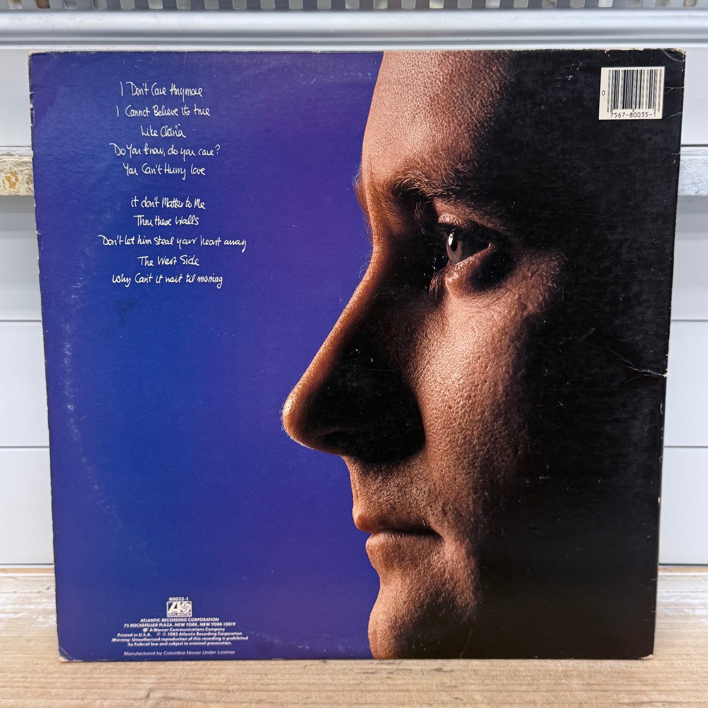 Phil Collins Hello I Must Be Going Vinyl Record 1982 LP