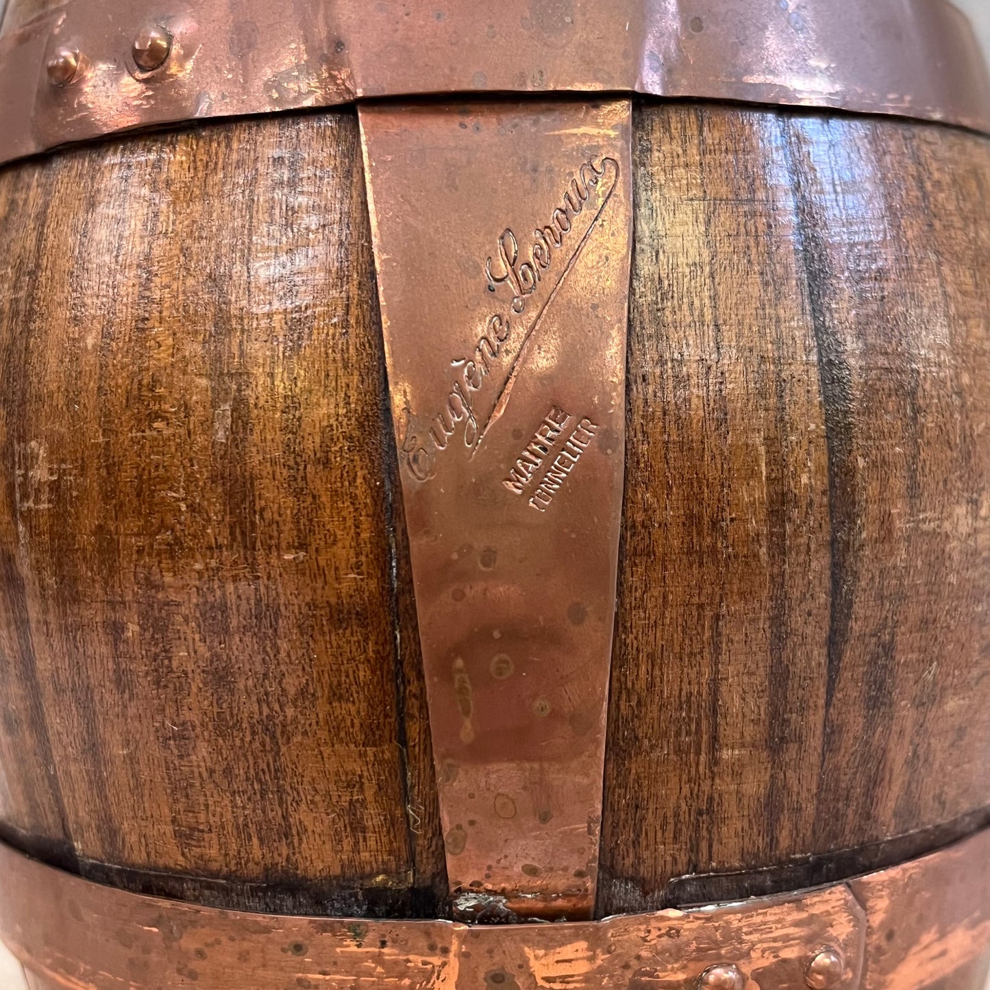 Eugene Leroux Barrel Wine Jug, 1970s